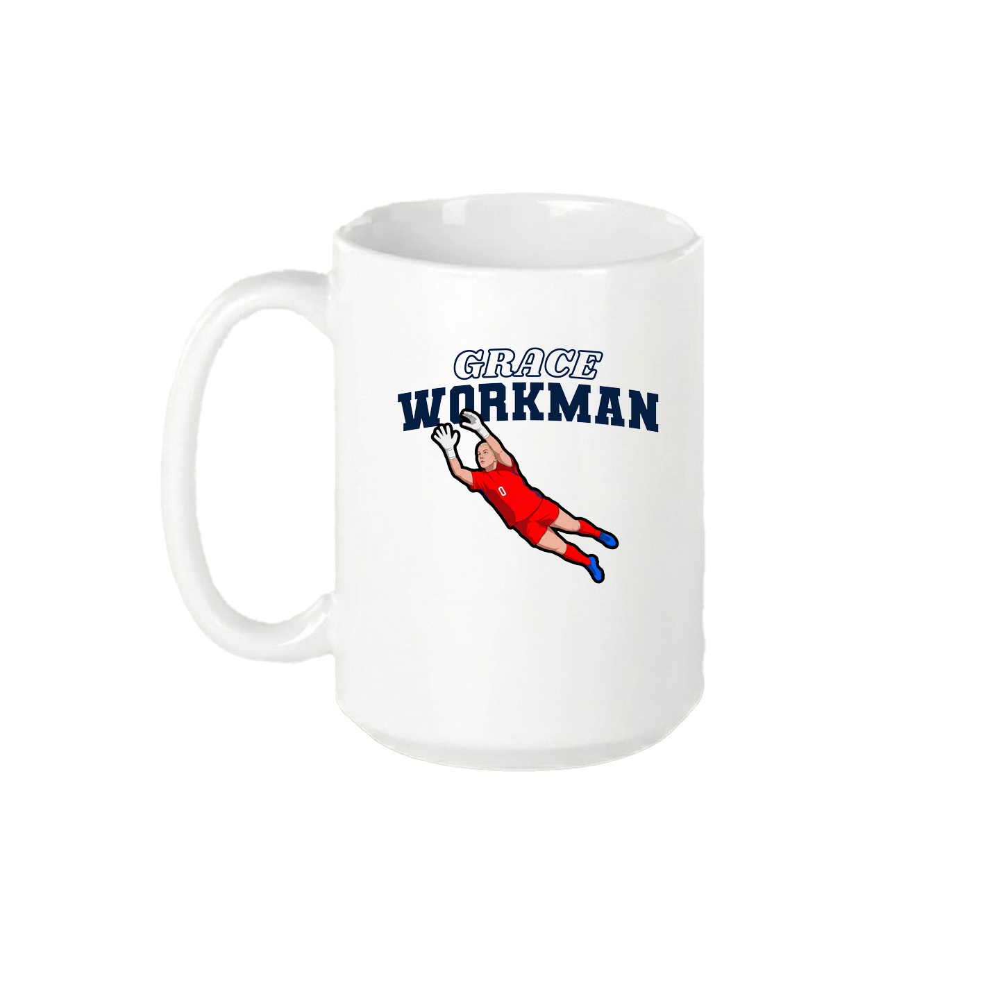 15oz Coffee Mug — Name Arch in White