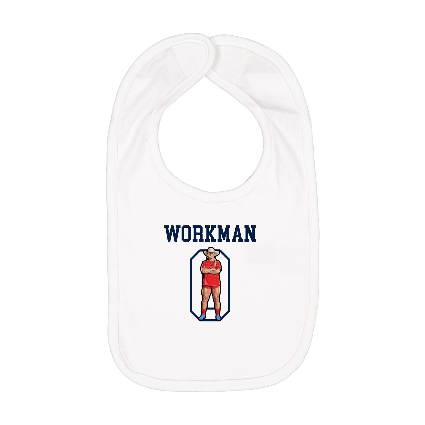 Infant Bib — Shirsey in White