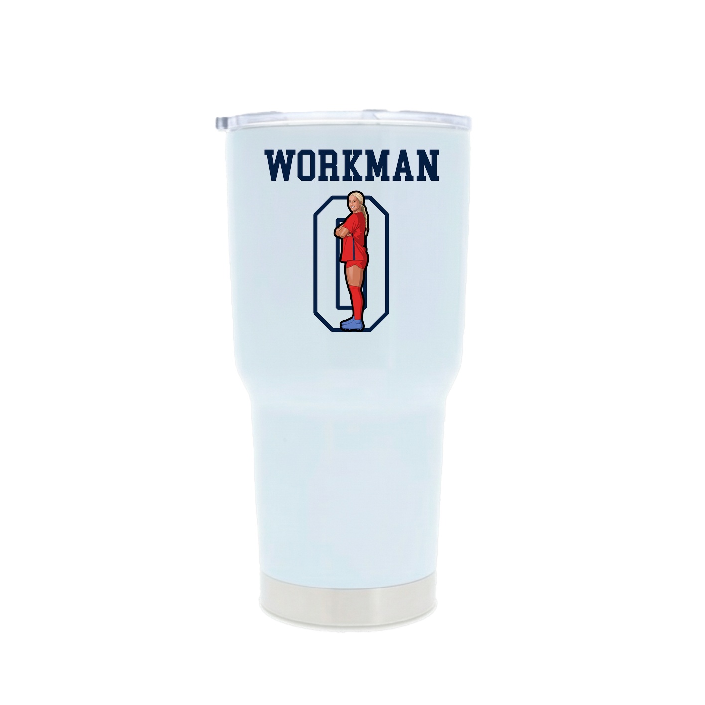 30oz Stainless Steel Tumbler — Shirsey in White