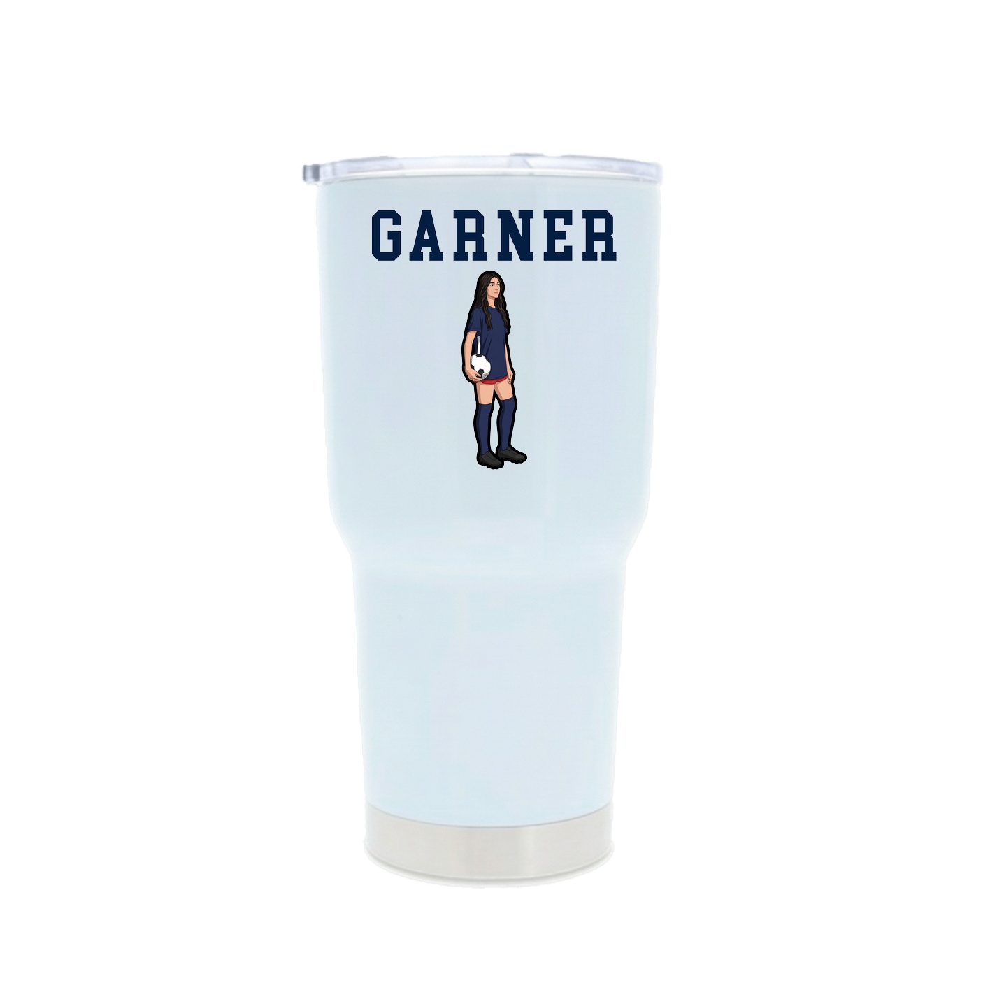 30oz Stainless Steel Tumbler — Shirsey in White