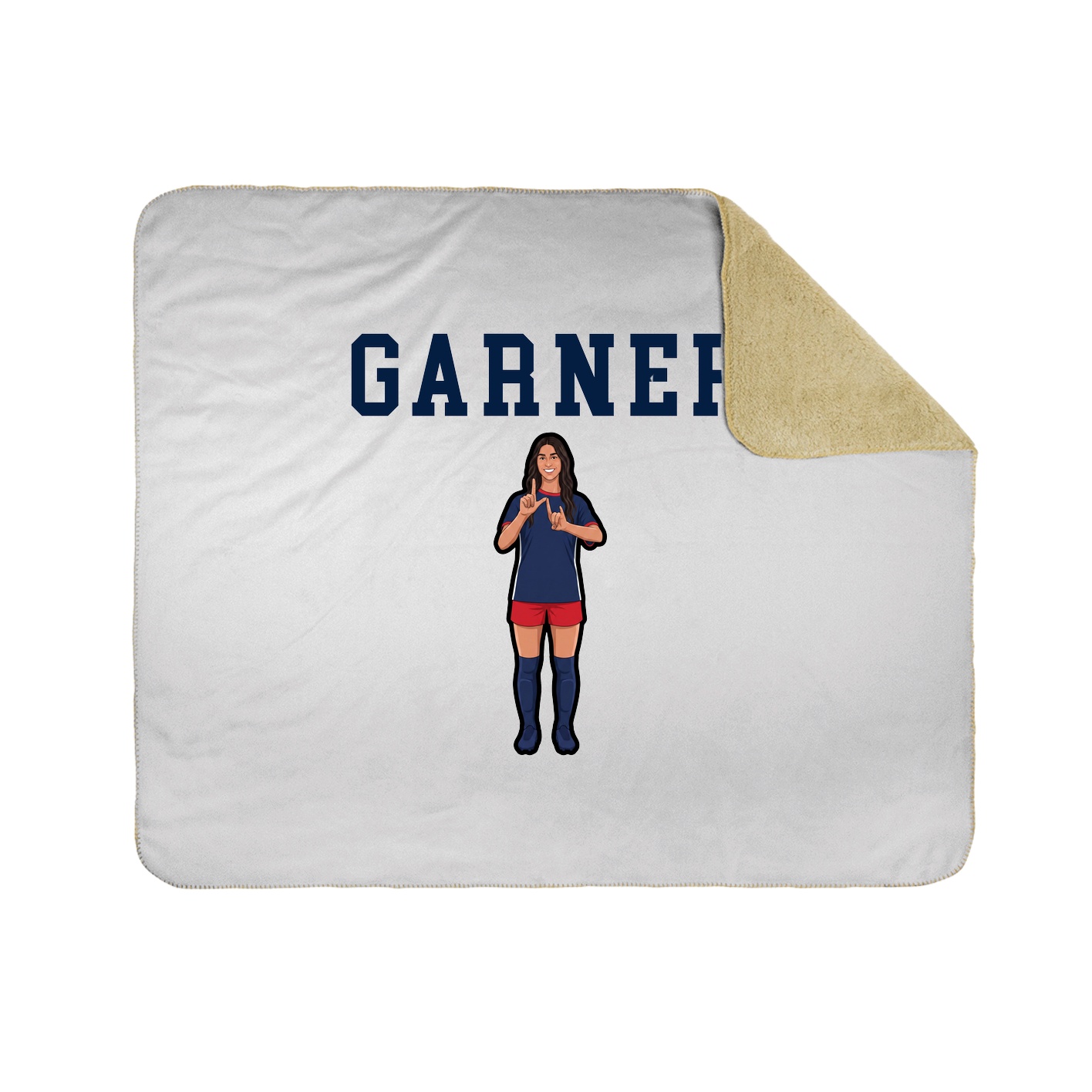 Throw Blanket — Shirsey in White