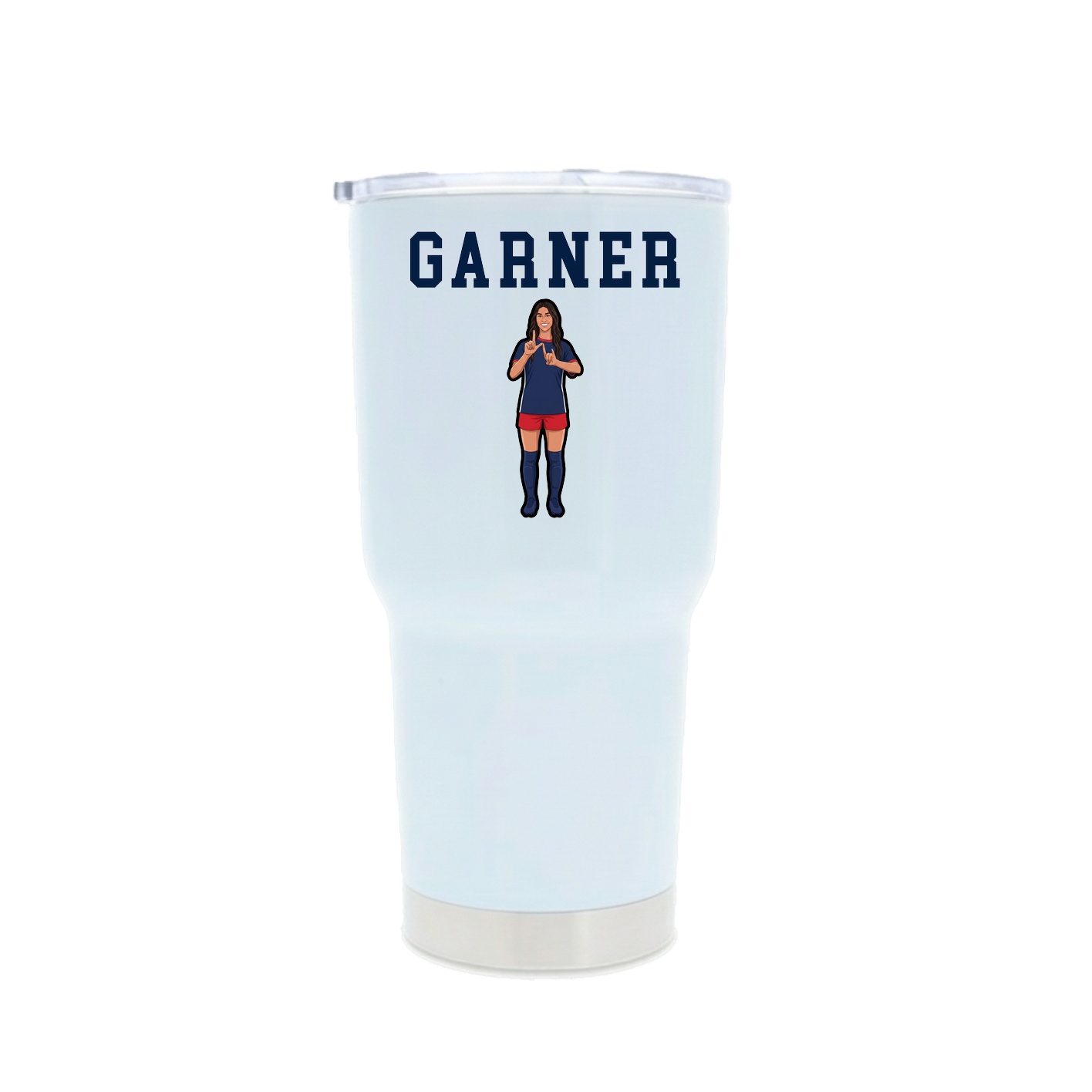 30oz Stainless Steel Tumbler — Shirsey in White