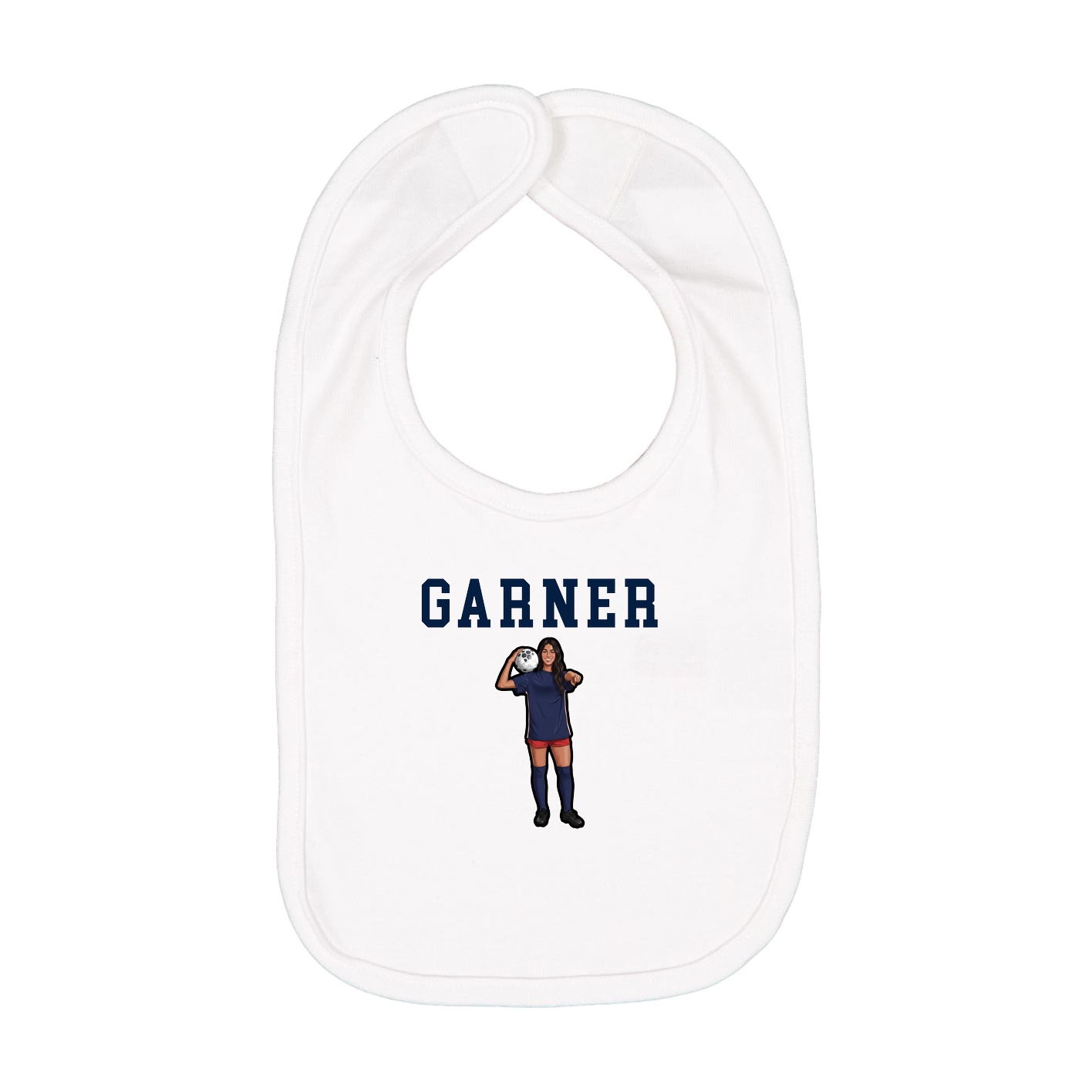 Infant Bib — Shirsey in White