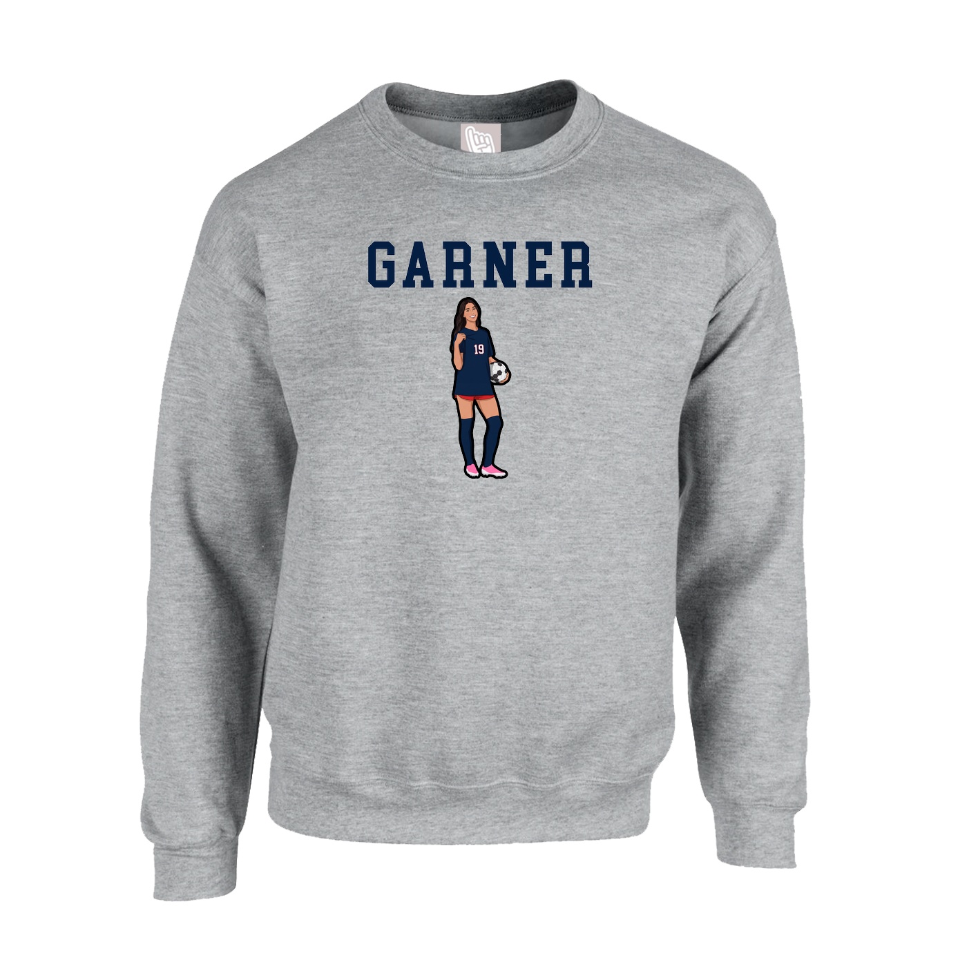Fleece Crew — Shirsey in Grey