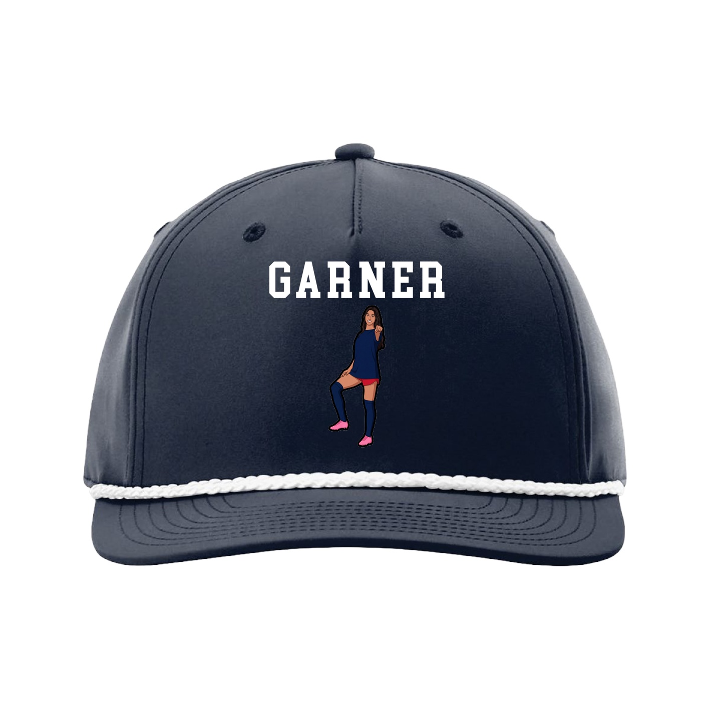 Five-Panel Classic Rope Cap — Shirsey in Navy
