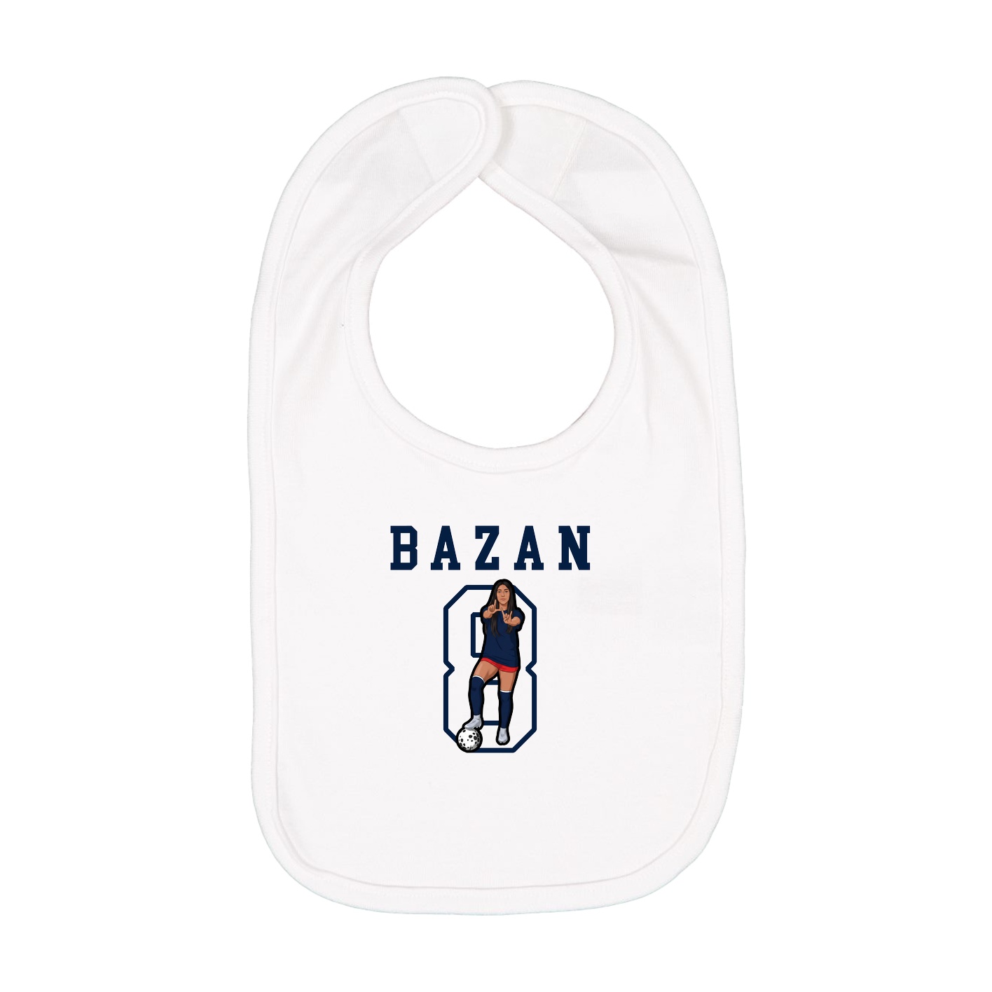 Infant Bib — Shirsey in White