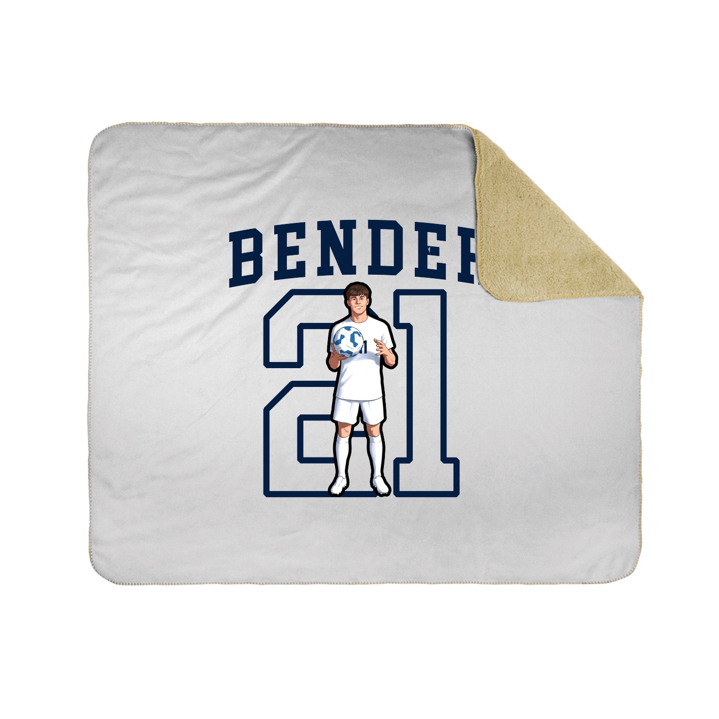 Throw Blanket — Shirsey in White