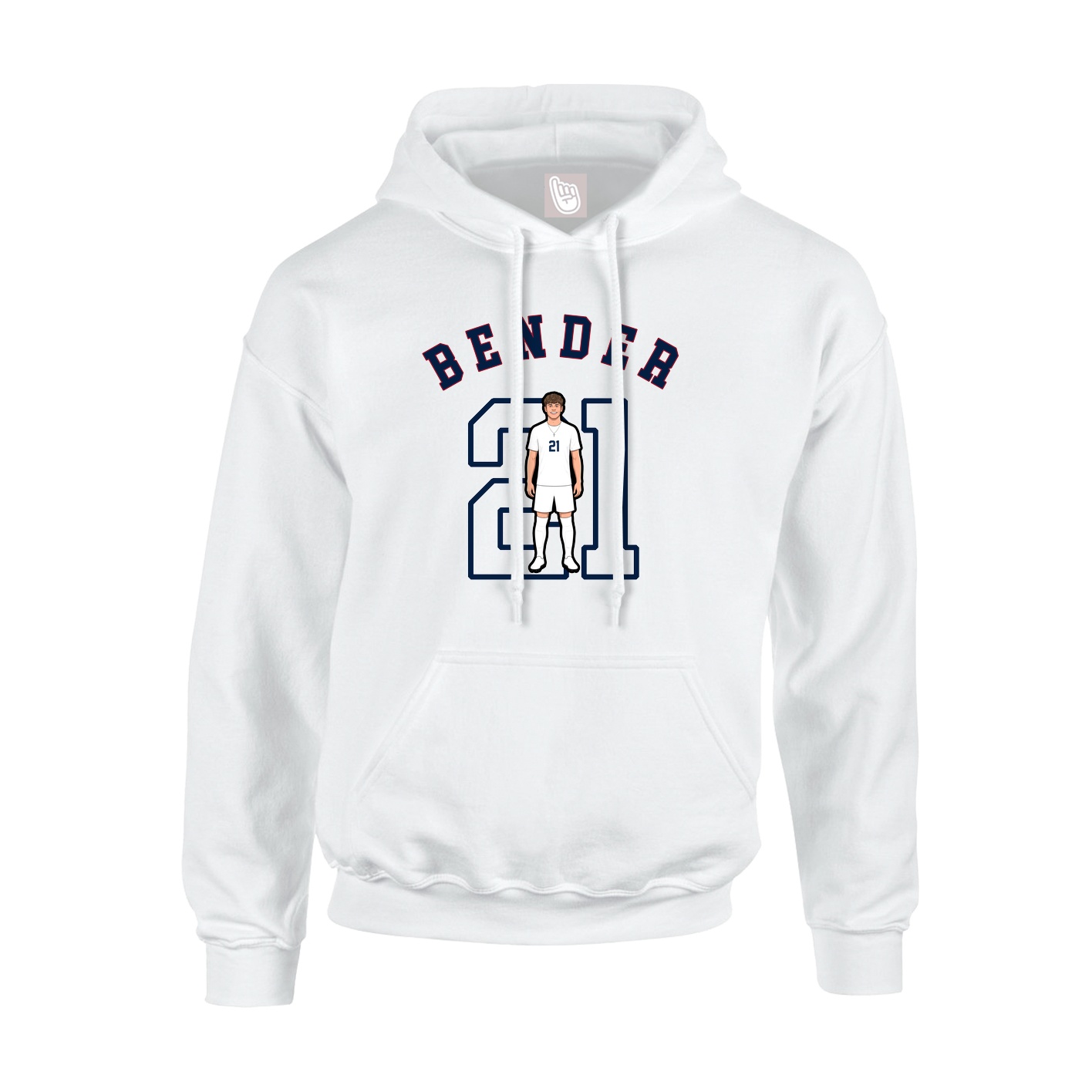 Youth Hoodie — Shirsey Arch in White