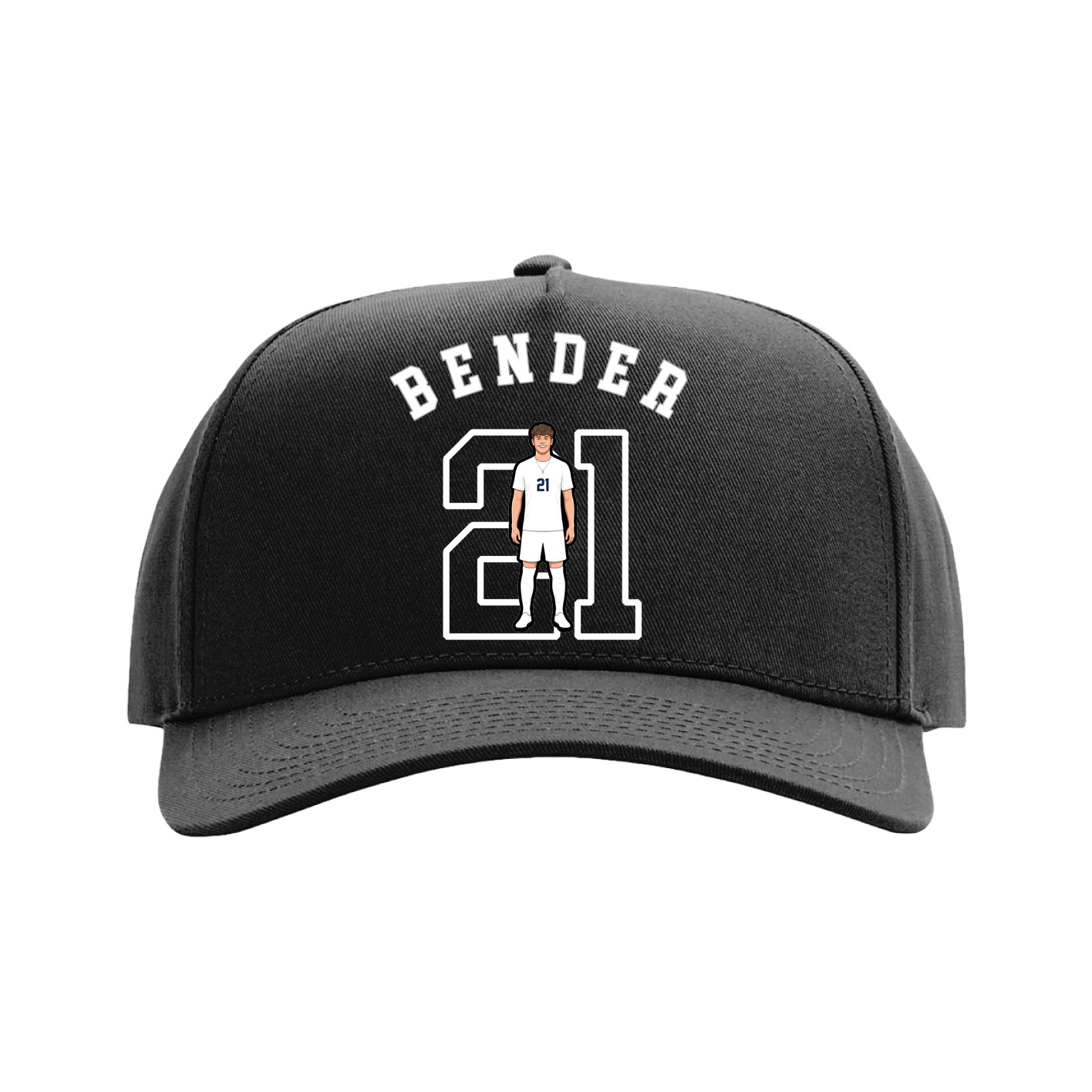 Full Fabric Five-Panel Champ Cap