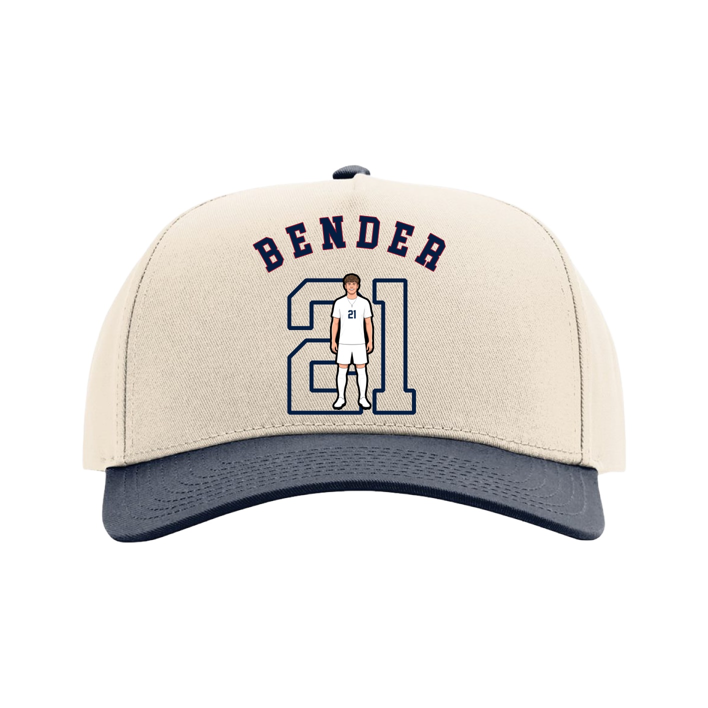 Full Fabric Five-Panel Champ Cap