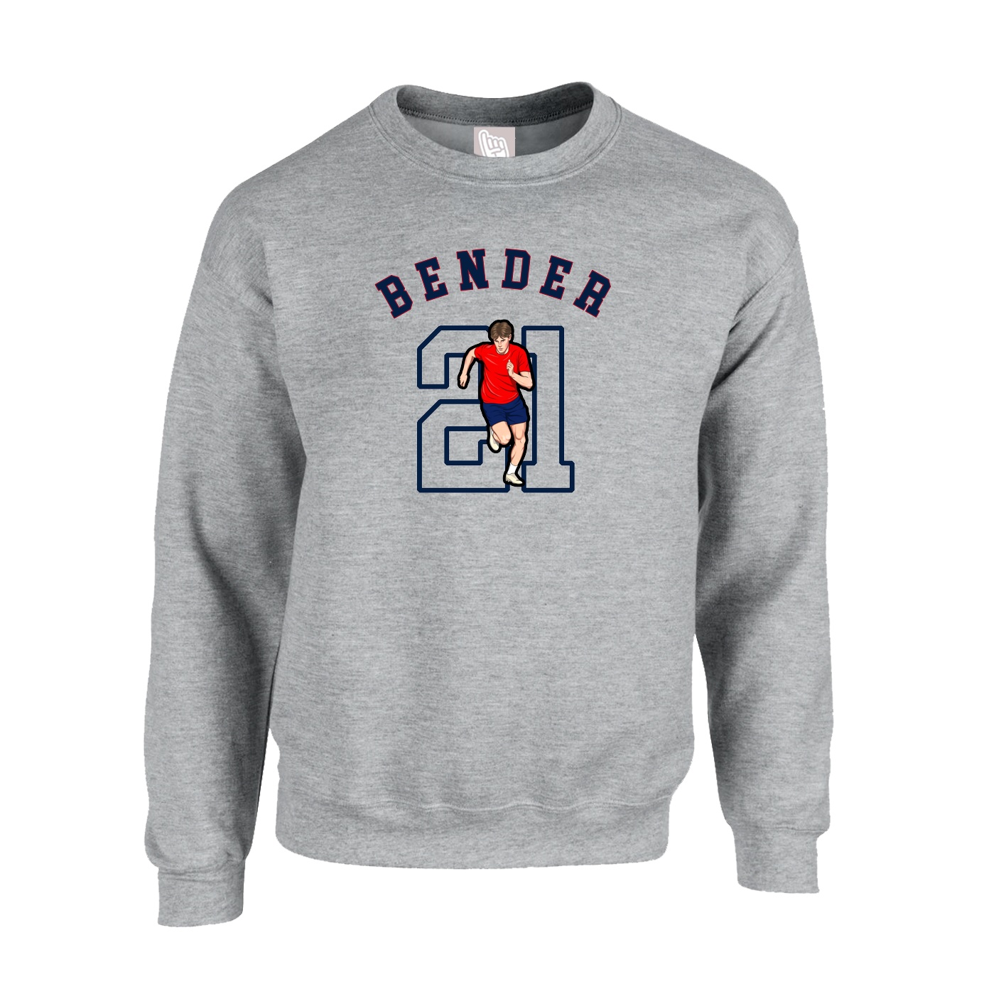 Fleece Crew — Shirsey Arch in Grey