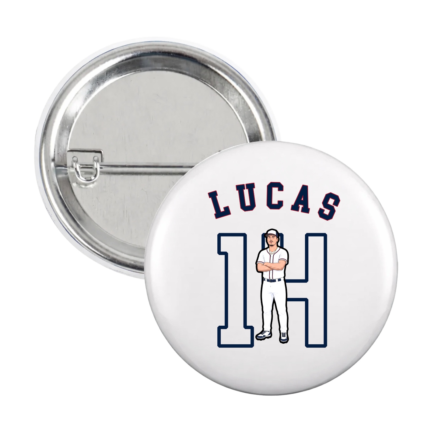 Game Day Button — Shirsey Arch in White