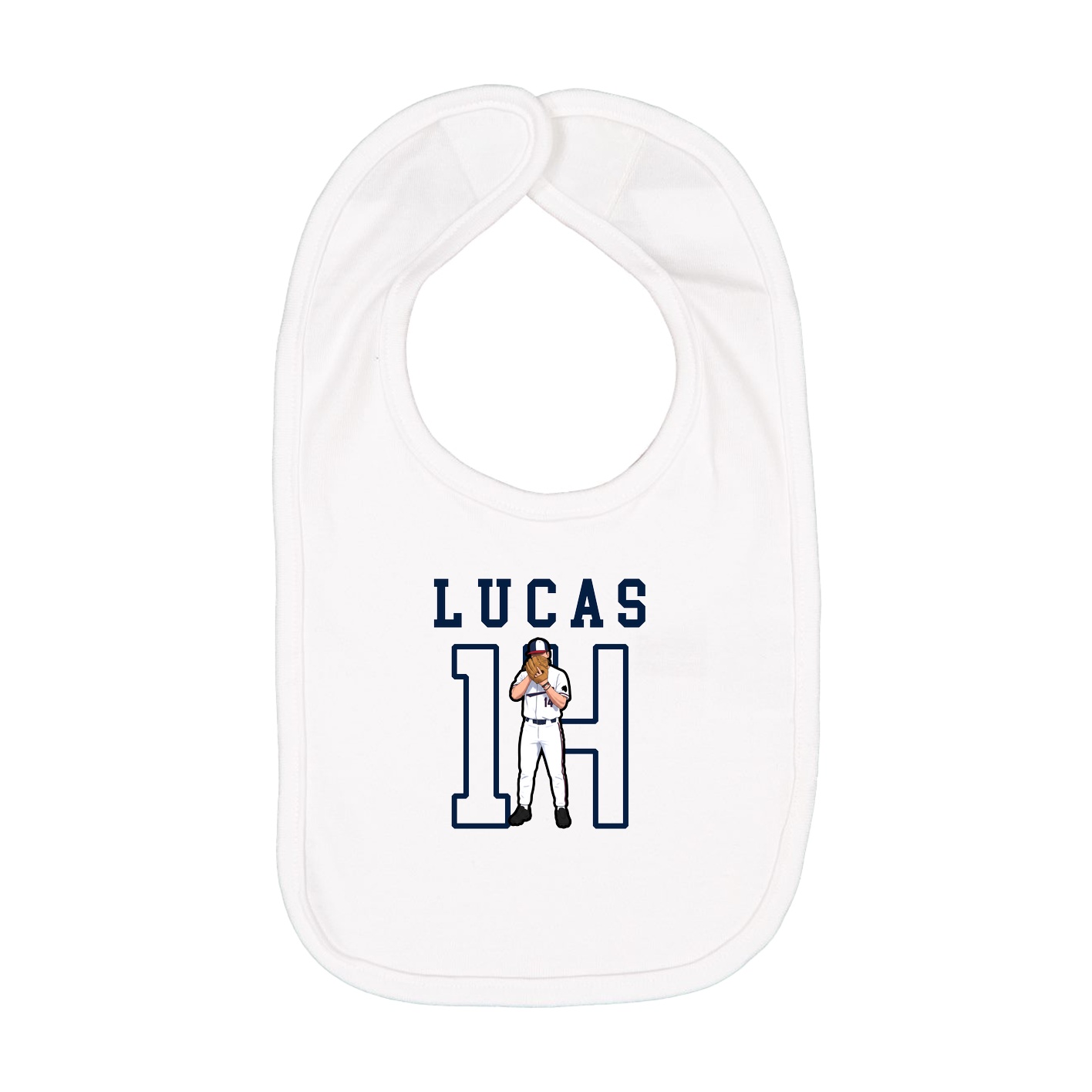 Infant Bib — Shirsey in White