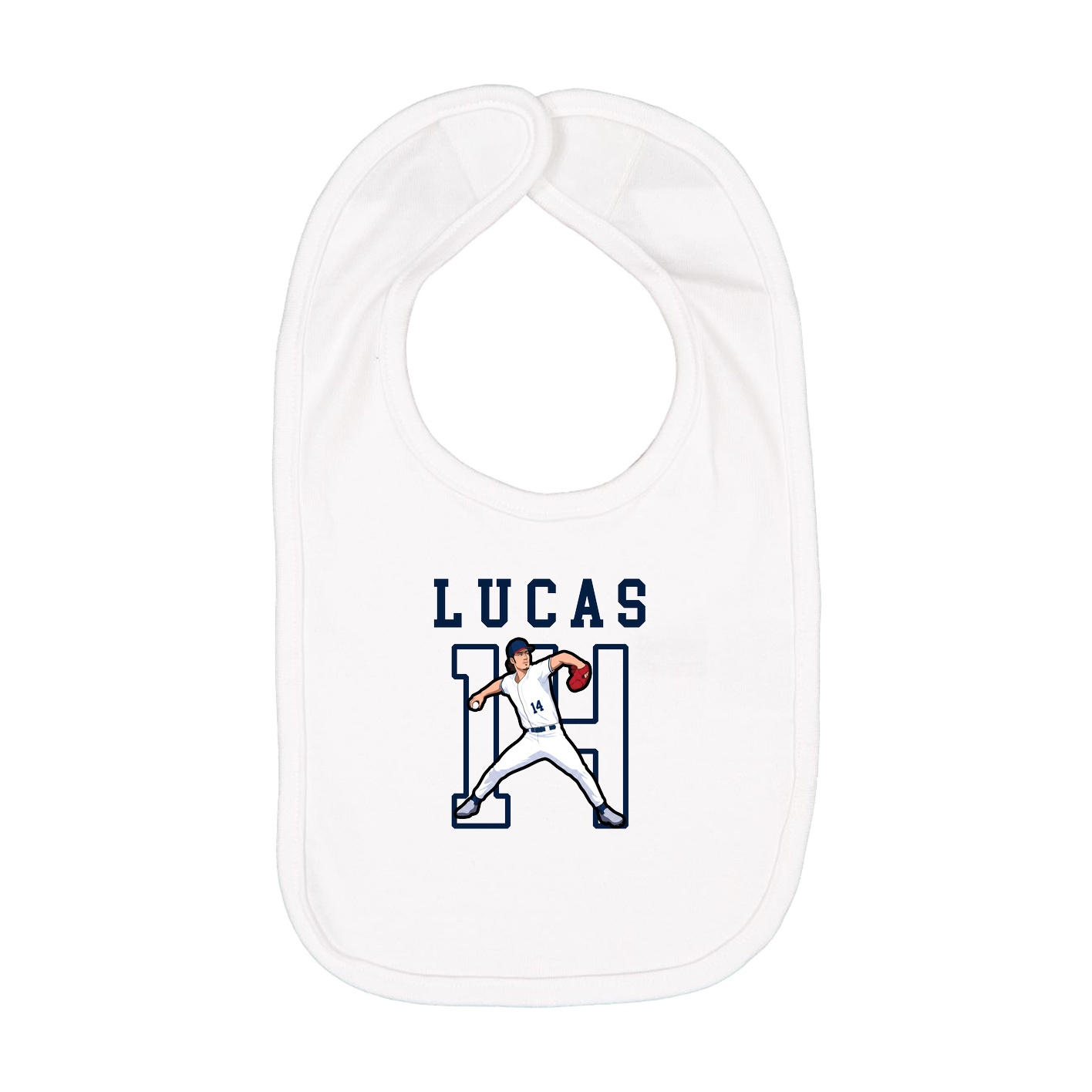 Infant Bib — Shirsey in White