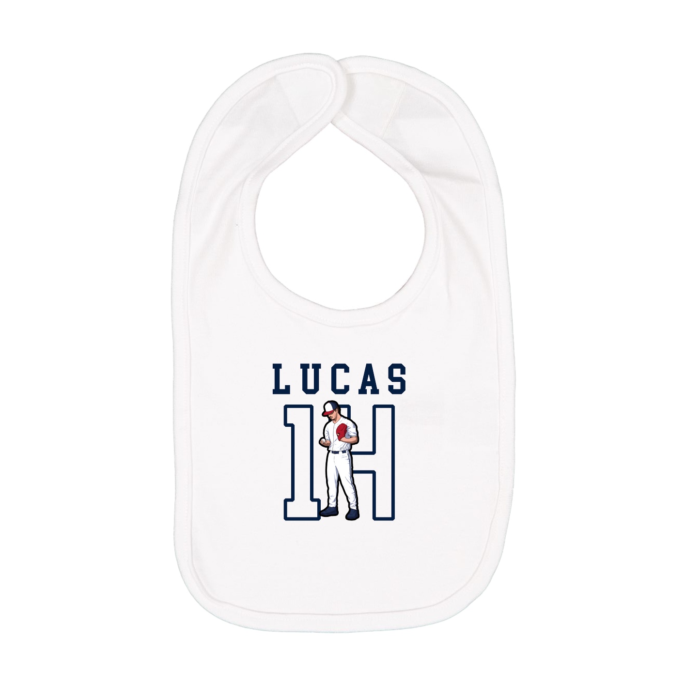 Infant Bib — Shirsey in White
