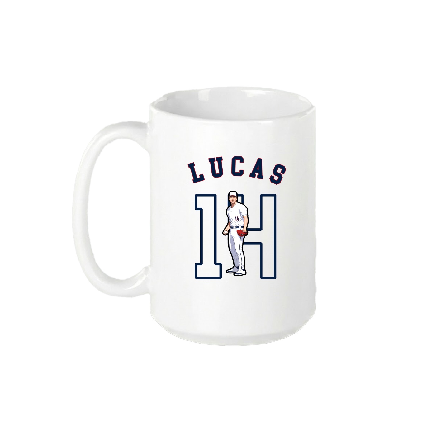15oz Coffee Mug — Shirsey Arch in White