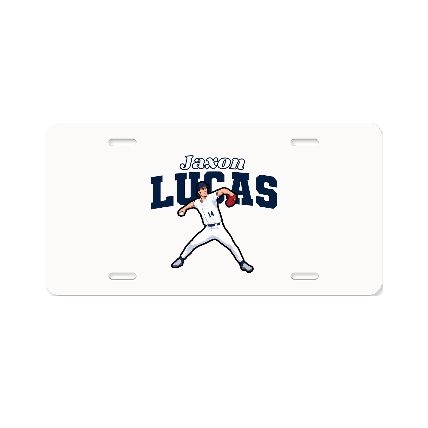License Plate — Name Arch in Classic