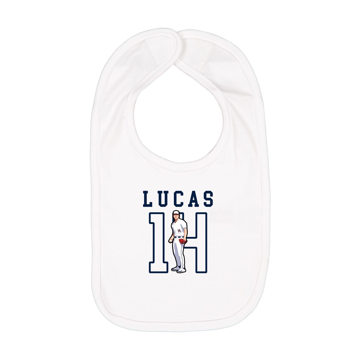 Infant Bib — Shirsey in White
