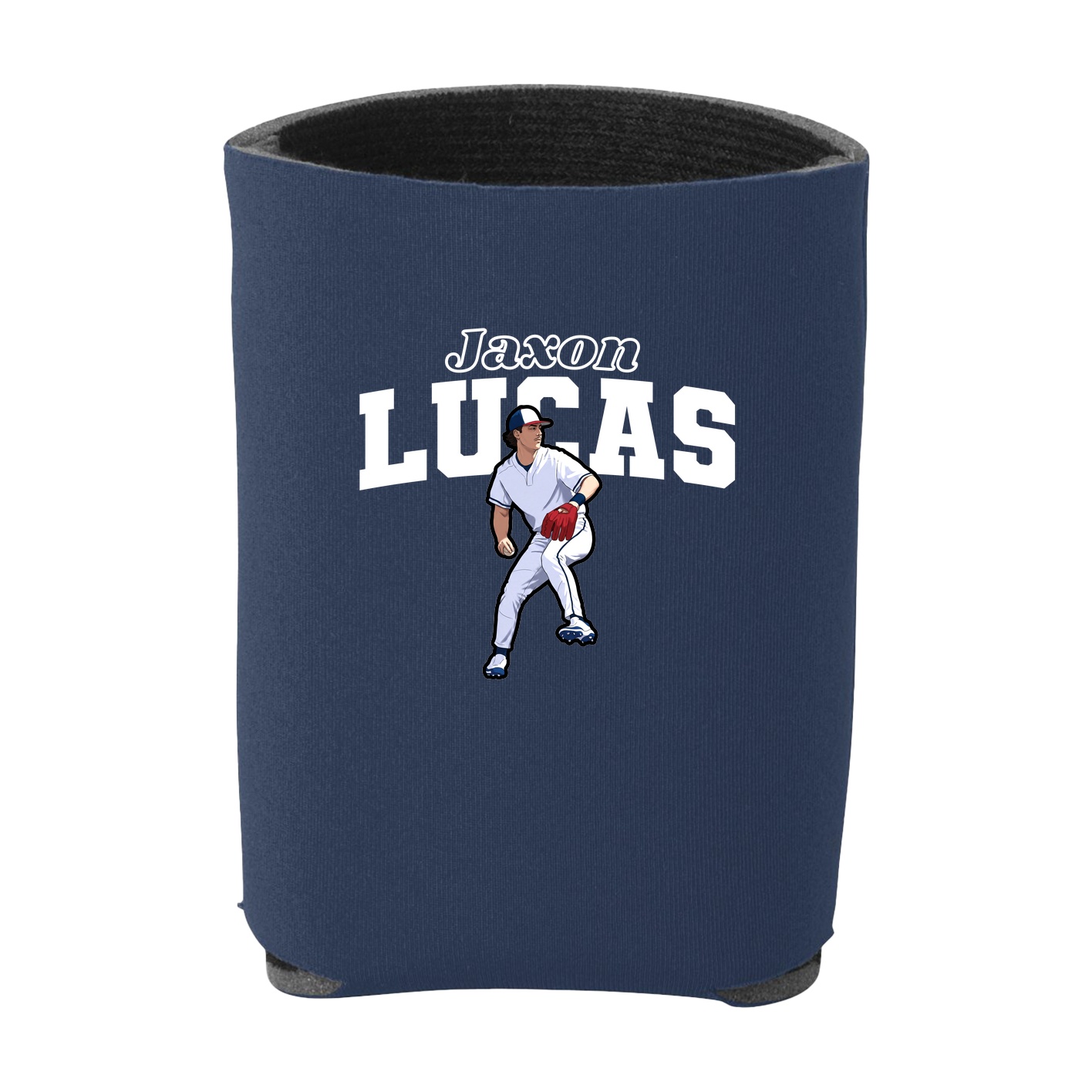 Can Holder — Name Arch in Navy