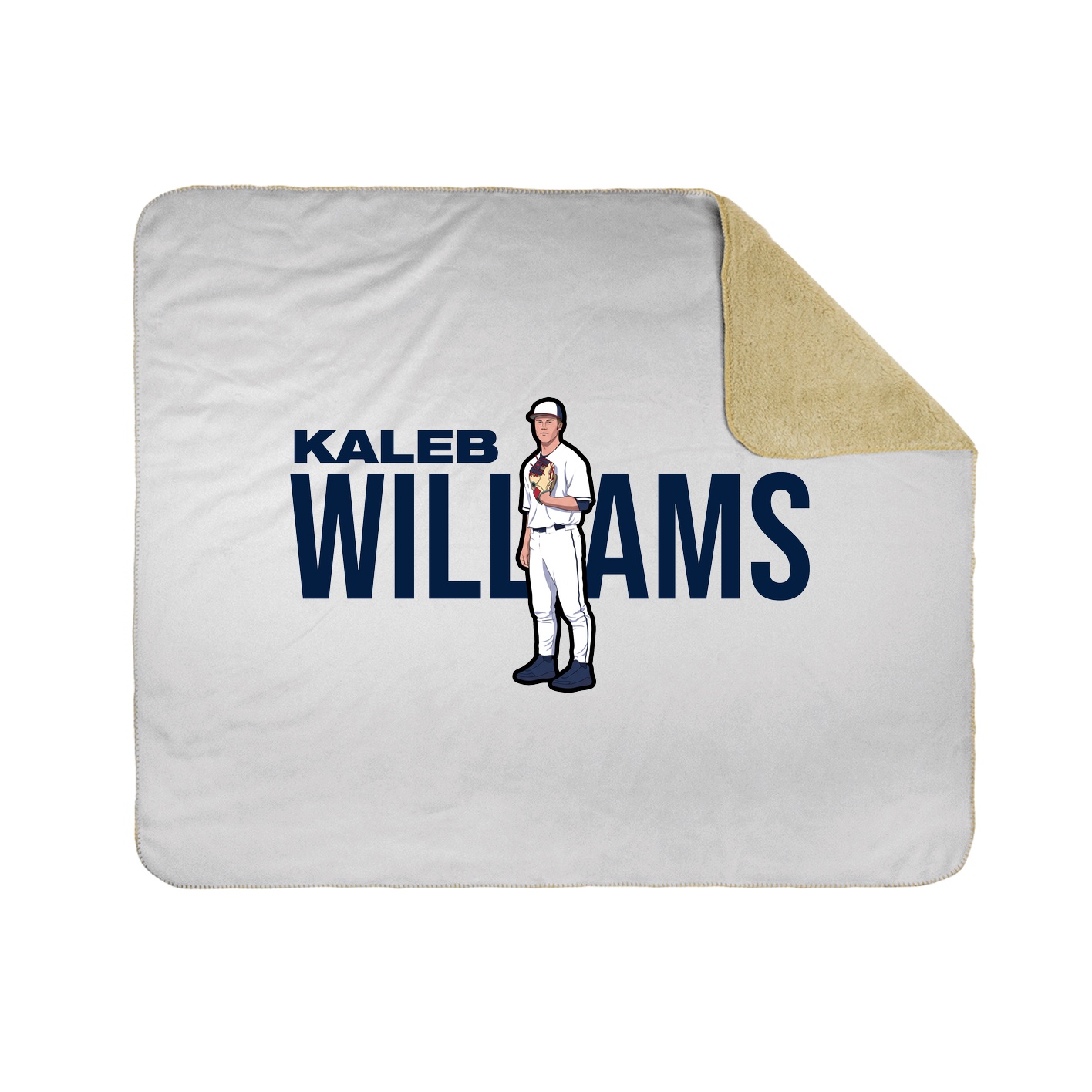 Throw Blanket — Player Name in White