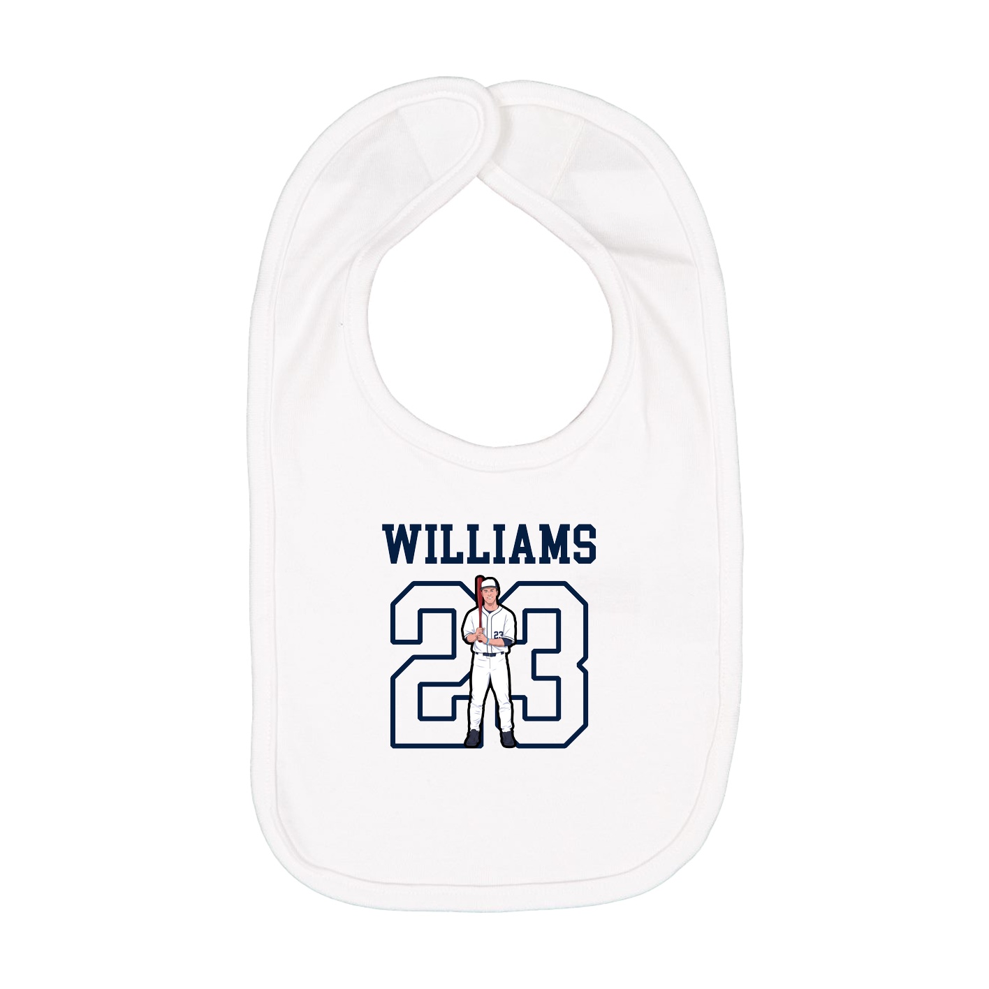 Infant Bib — Shirsey in White