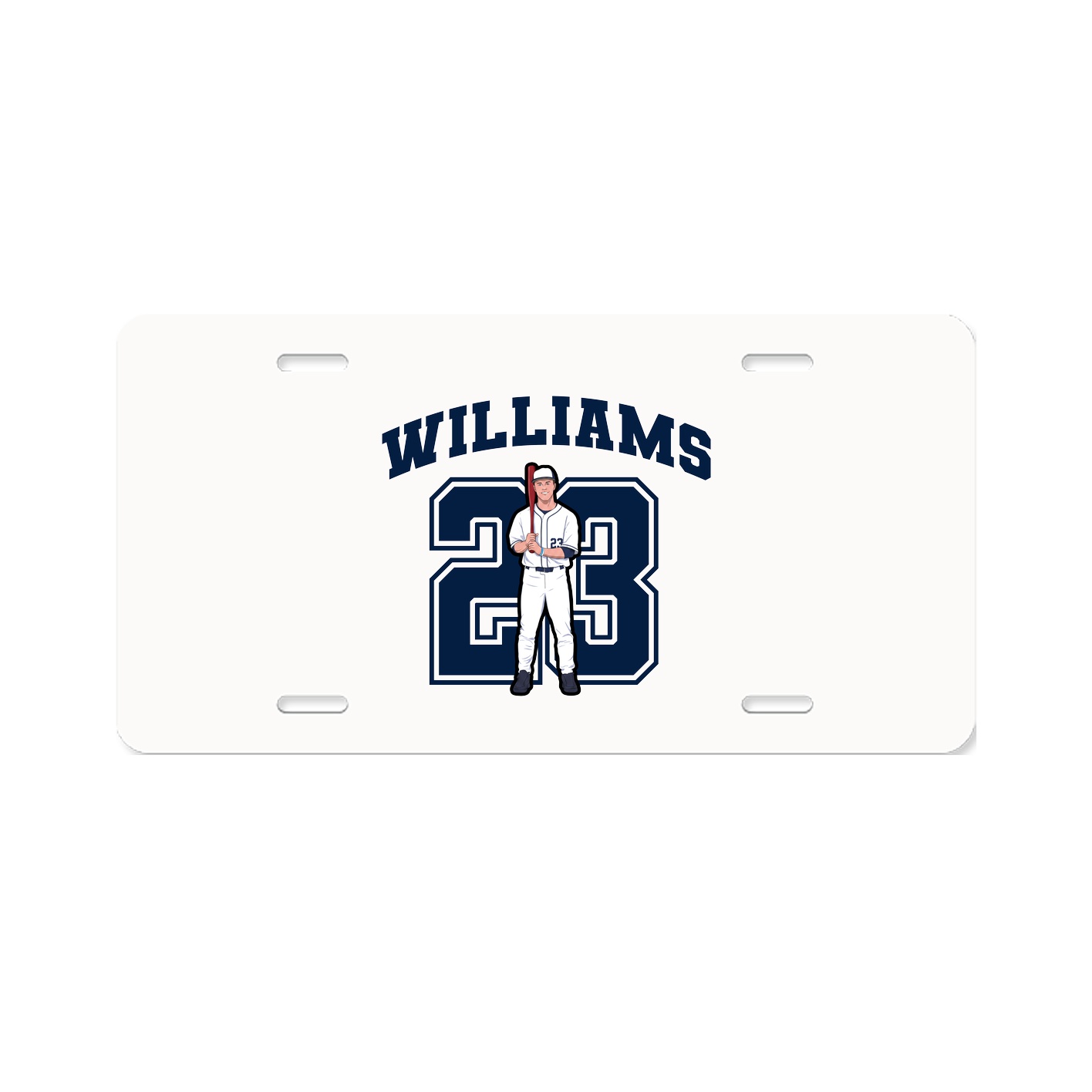 License Plate — Number in Classic