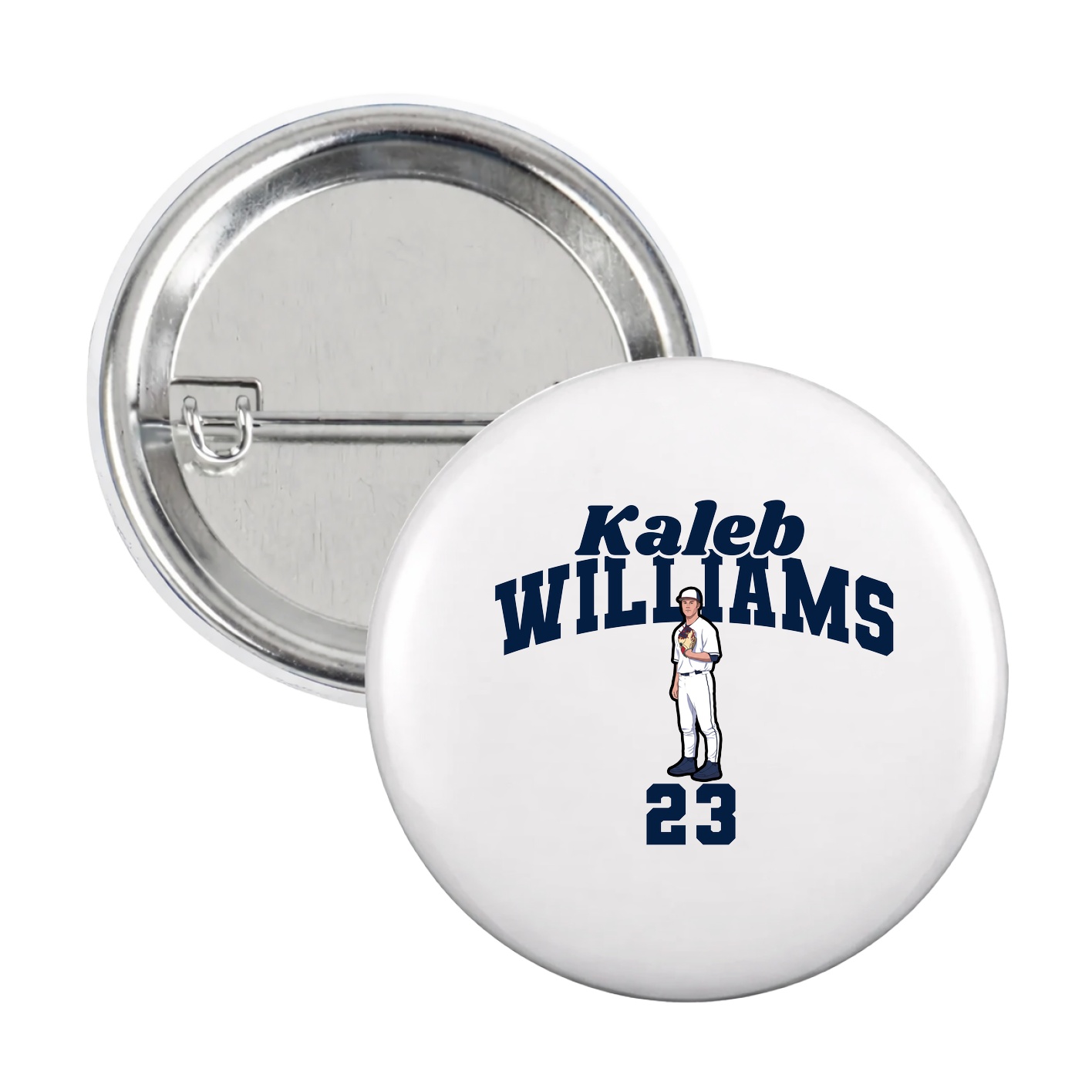Game Day Button — Signature Arch in White
