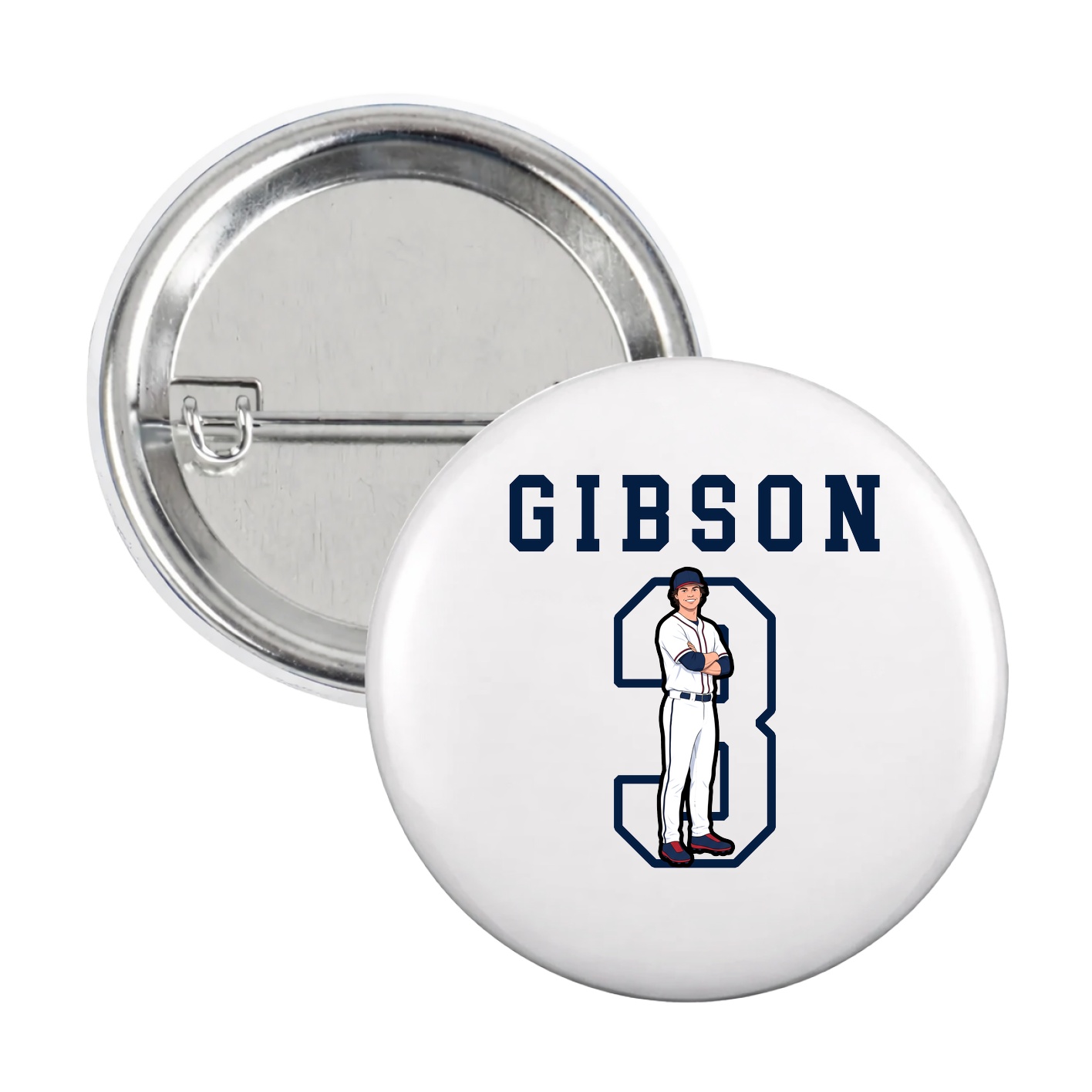Game Day Button — Shirsey in White