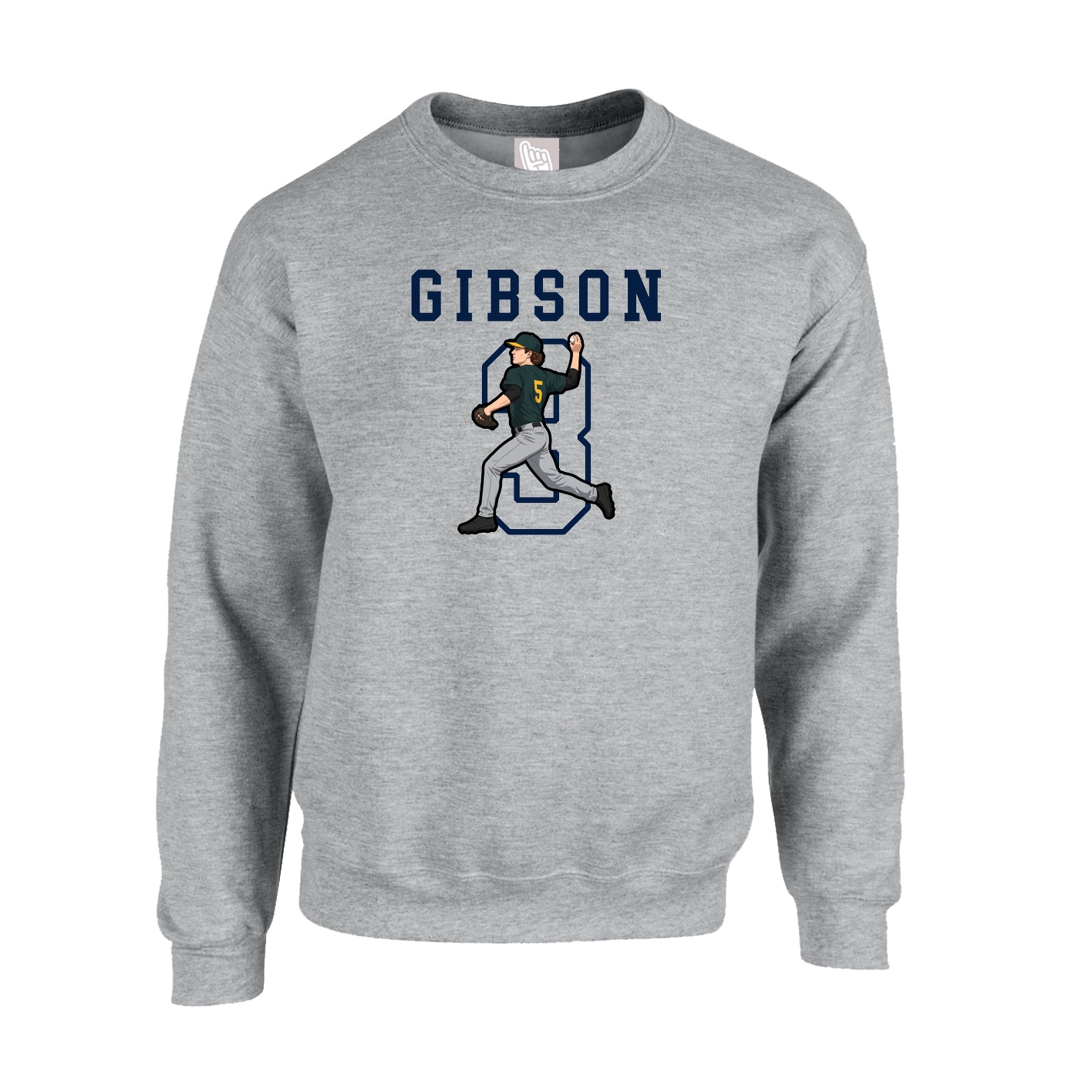 Fleece Crew — Shirsey in Grey