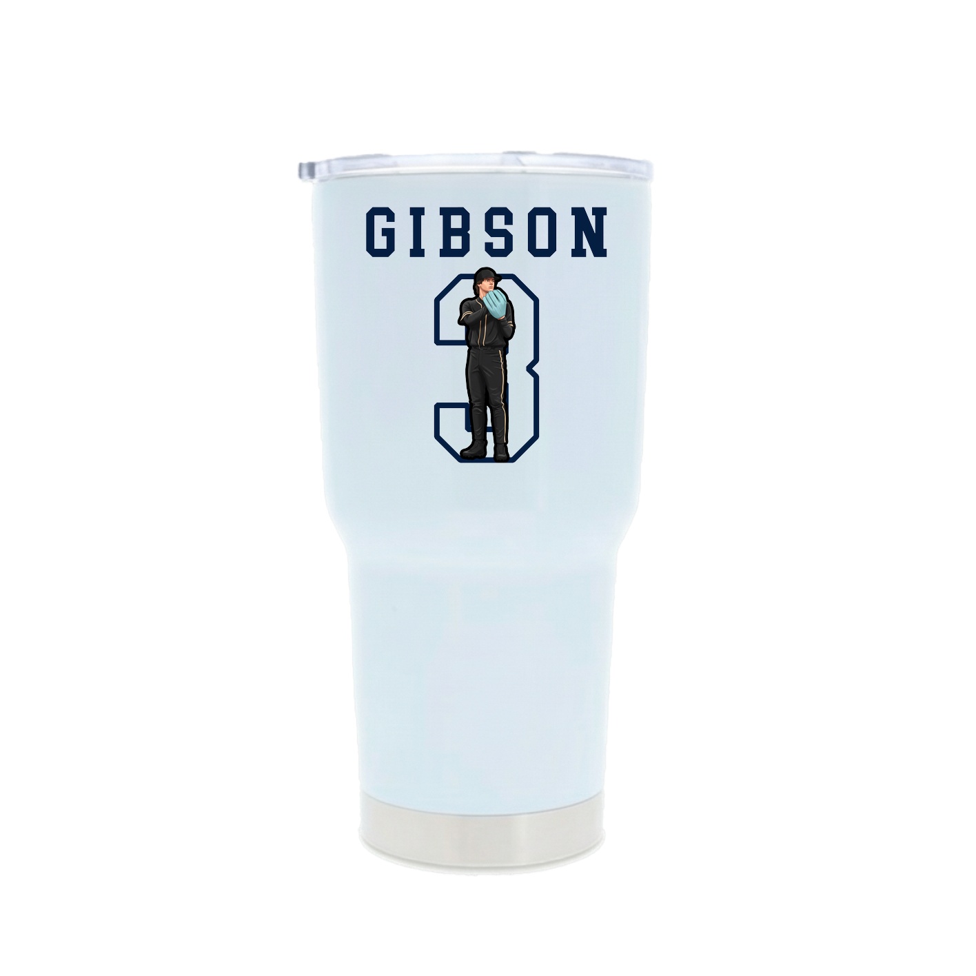 30oz Stainless Steel Tumbler — Shirsey in White
