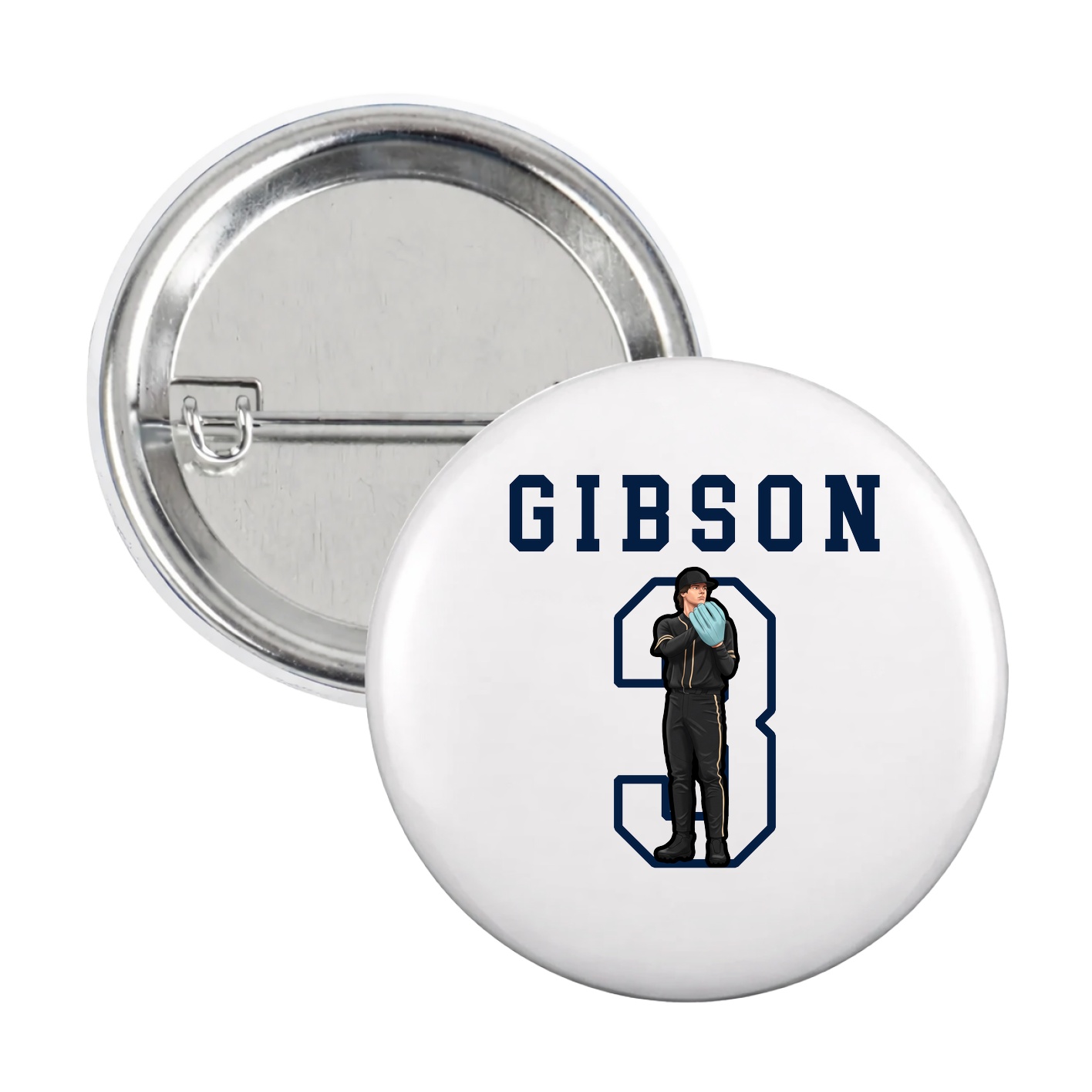 Game Day Button — Shirsey in White
