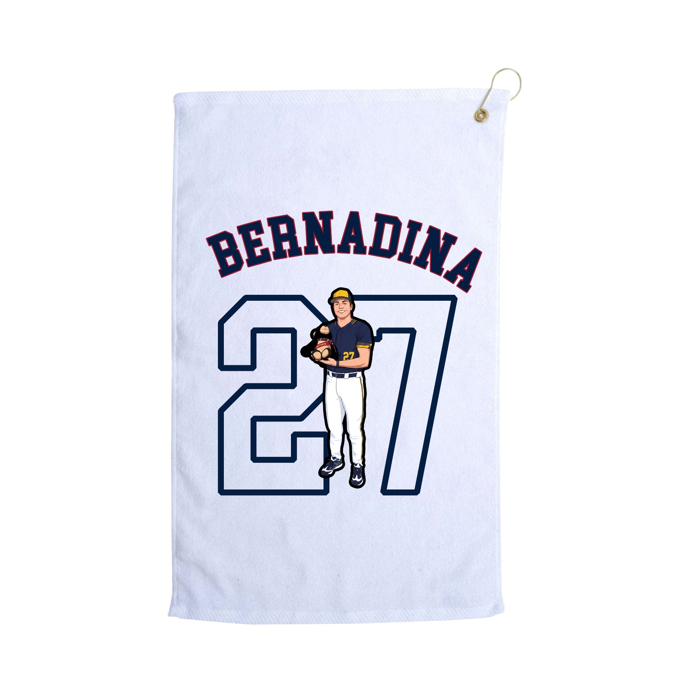 Golf Towel — Shirsey Arch in White