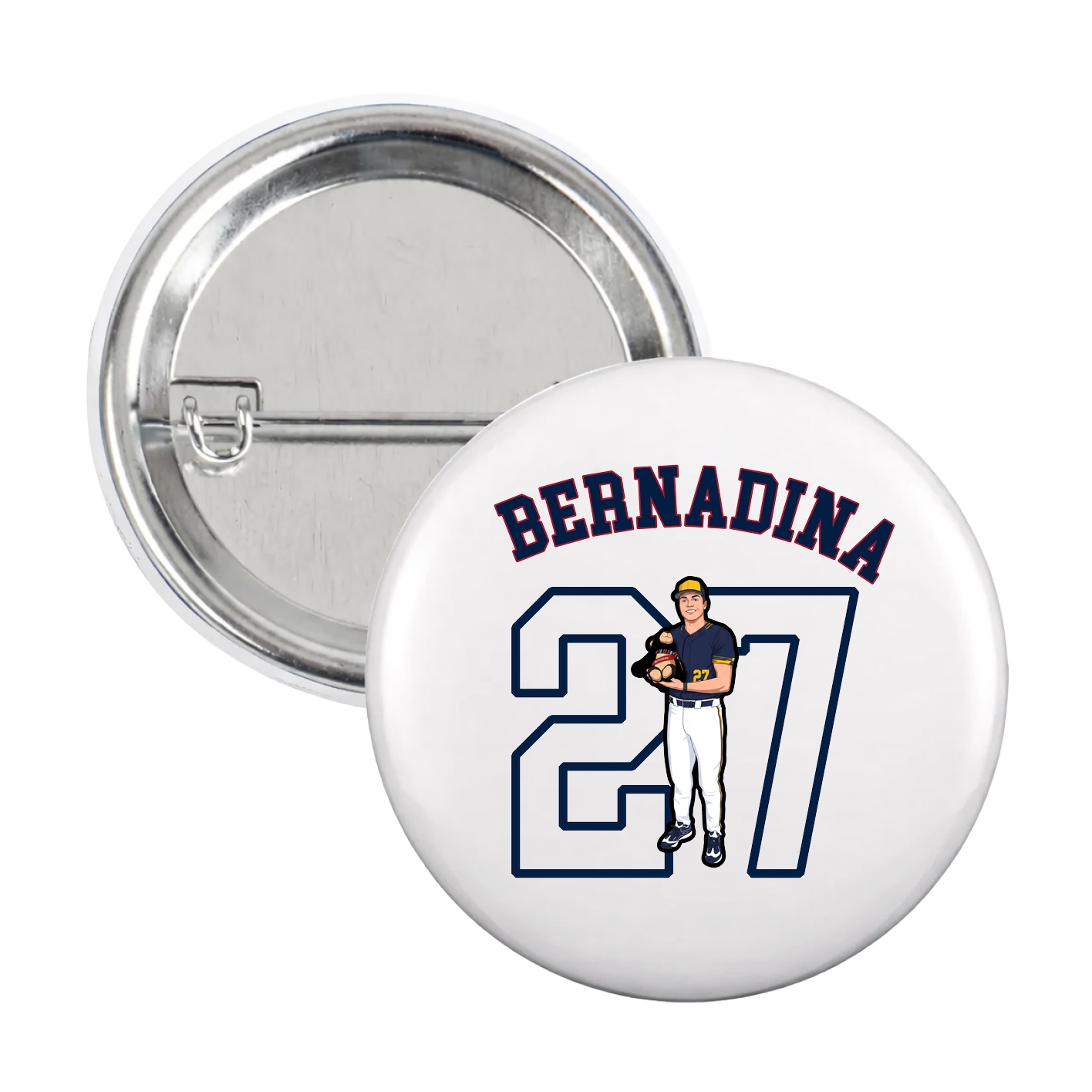 Game Day Button — Shirsey Arch in White