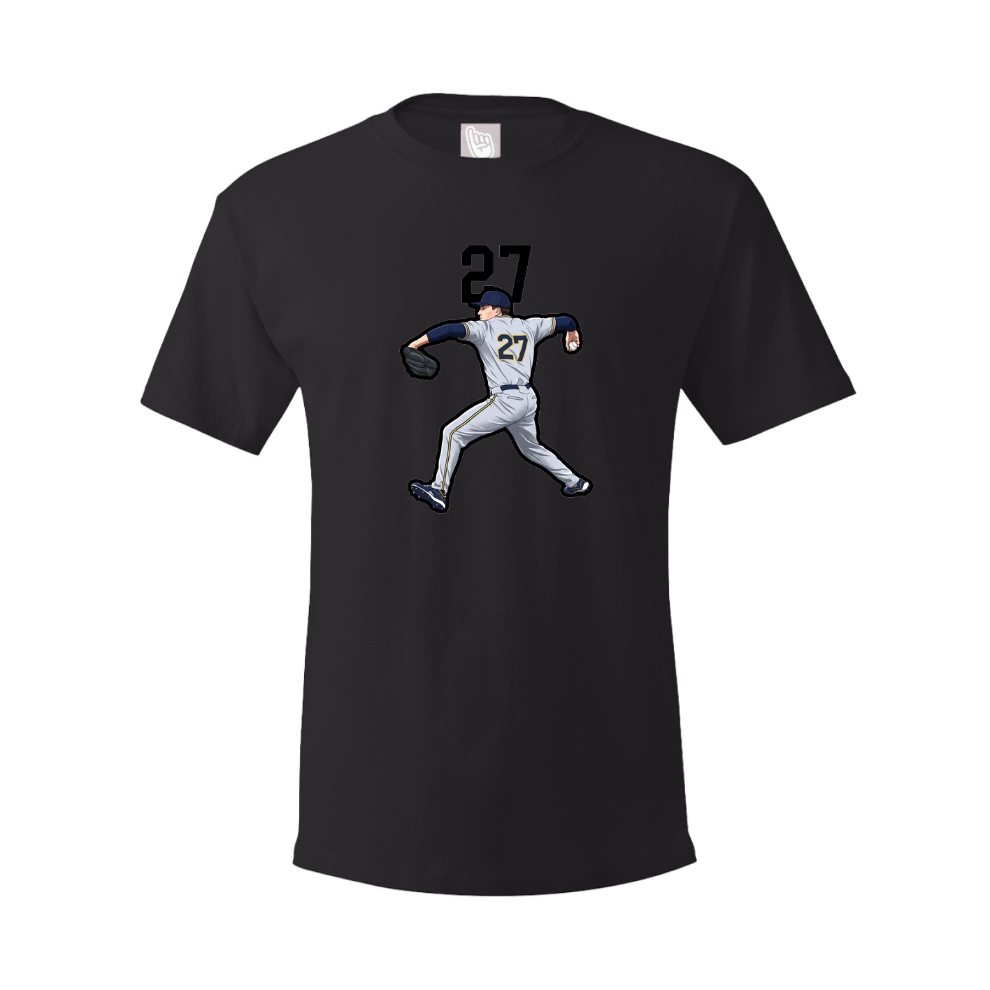 Youth Tee — Number Top in Black
