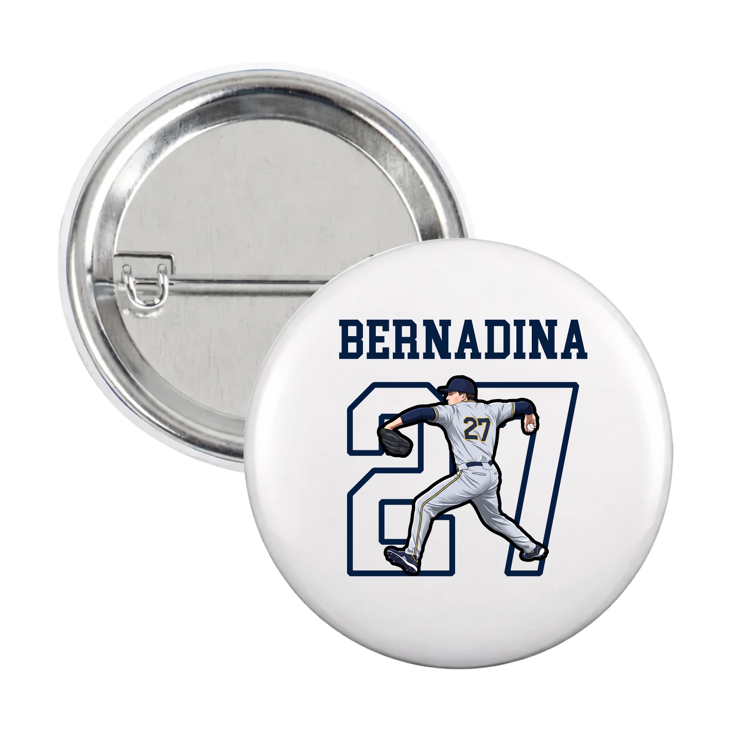 Game Day Button — Shirsey in White
