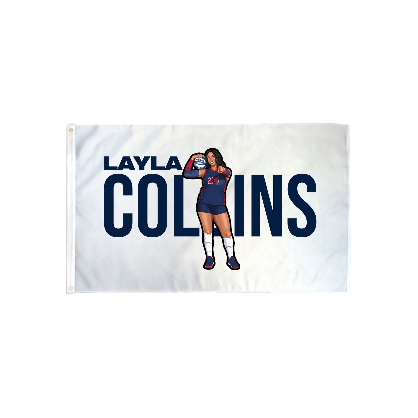 3x5 Flag — Player Name in Classic