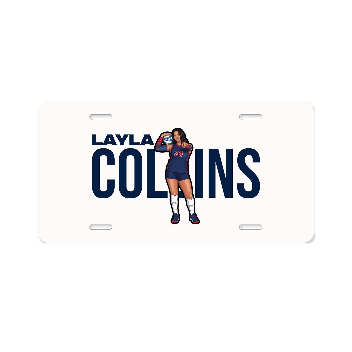 License Plate — Player Name in Classic
