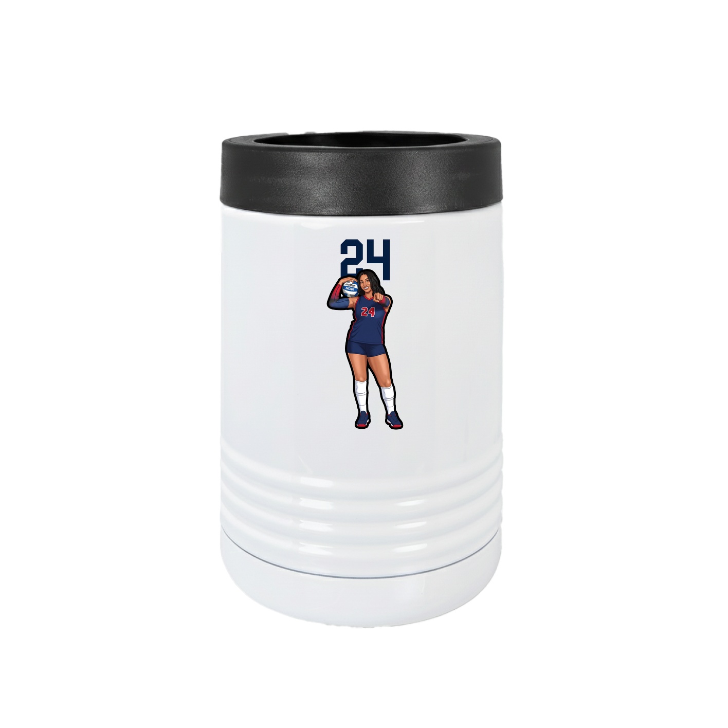 Beverage Holder — Number Top in White