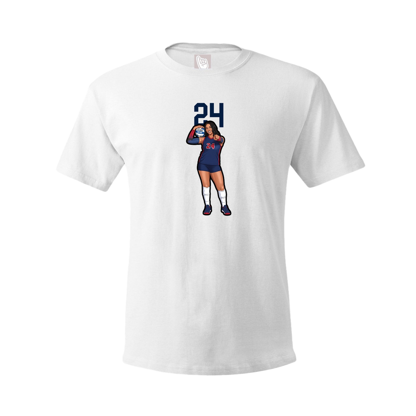 Tee — Number Top in White