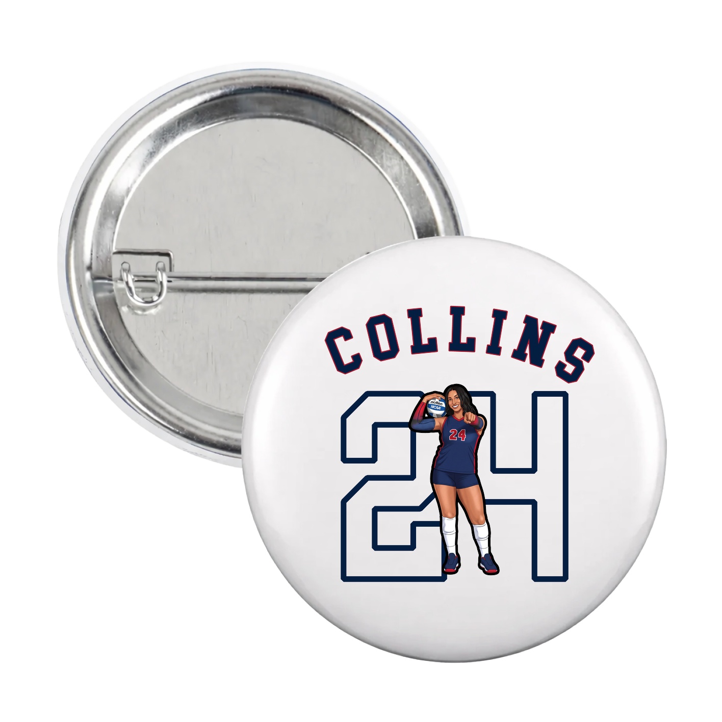 Game Day Button — Shirsey Arch in White