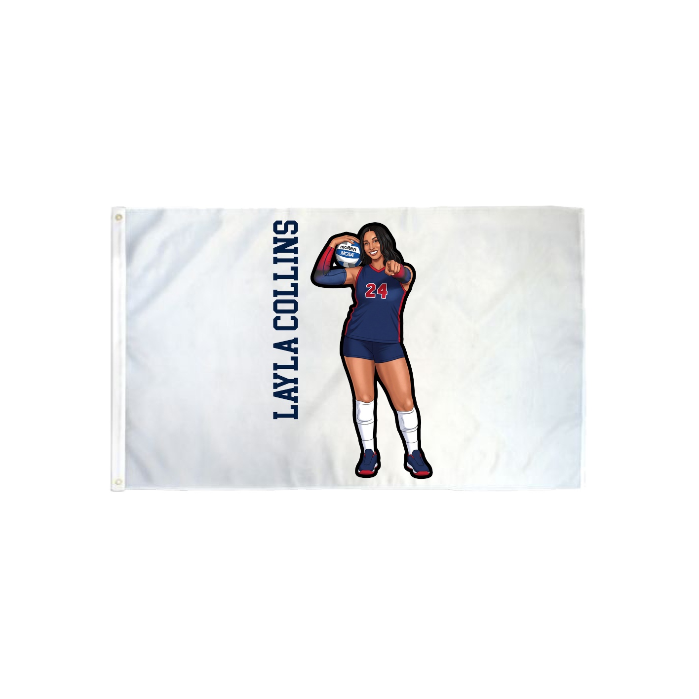 3x5 Flag — Name Vertical in Classic
