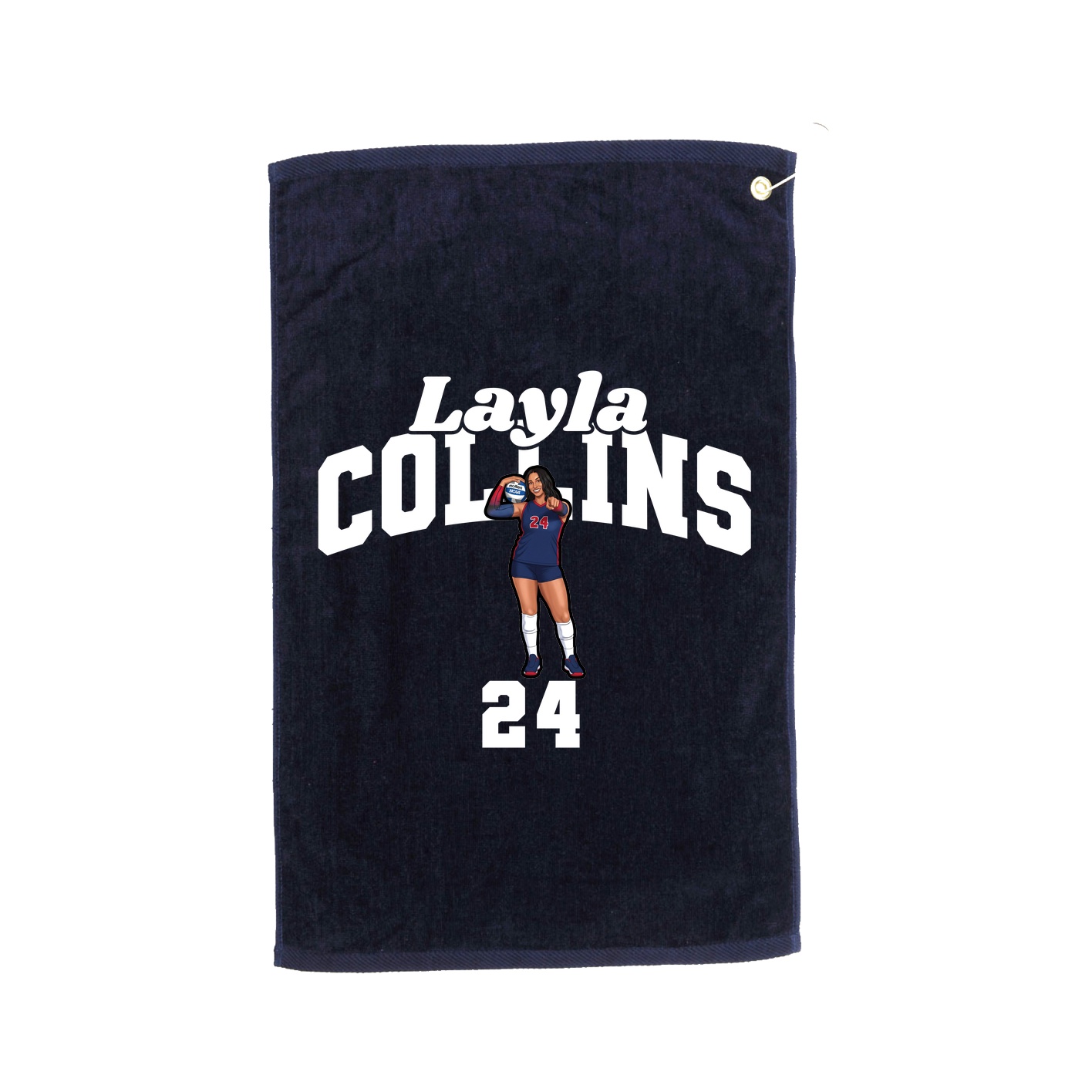 Golf Towel — Signature Arch in Navy