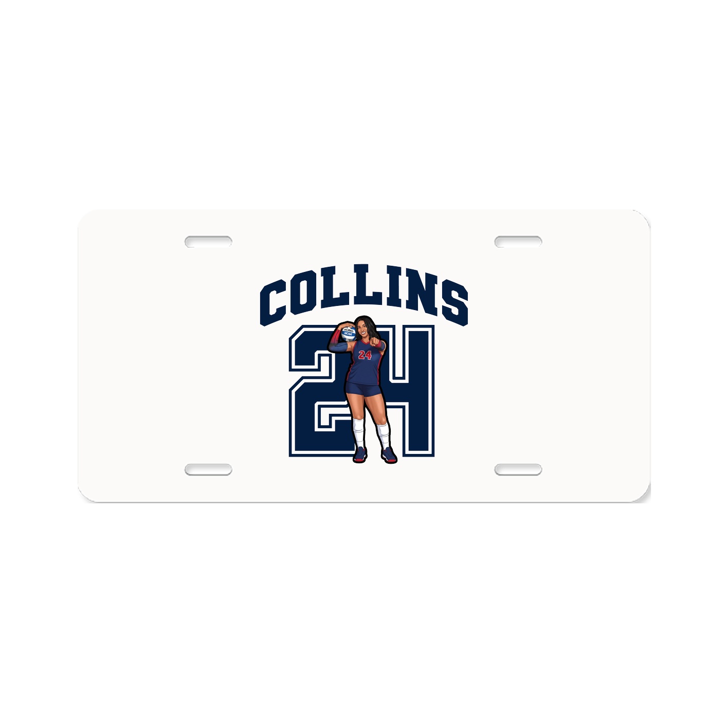License Plate — Number in Classic