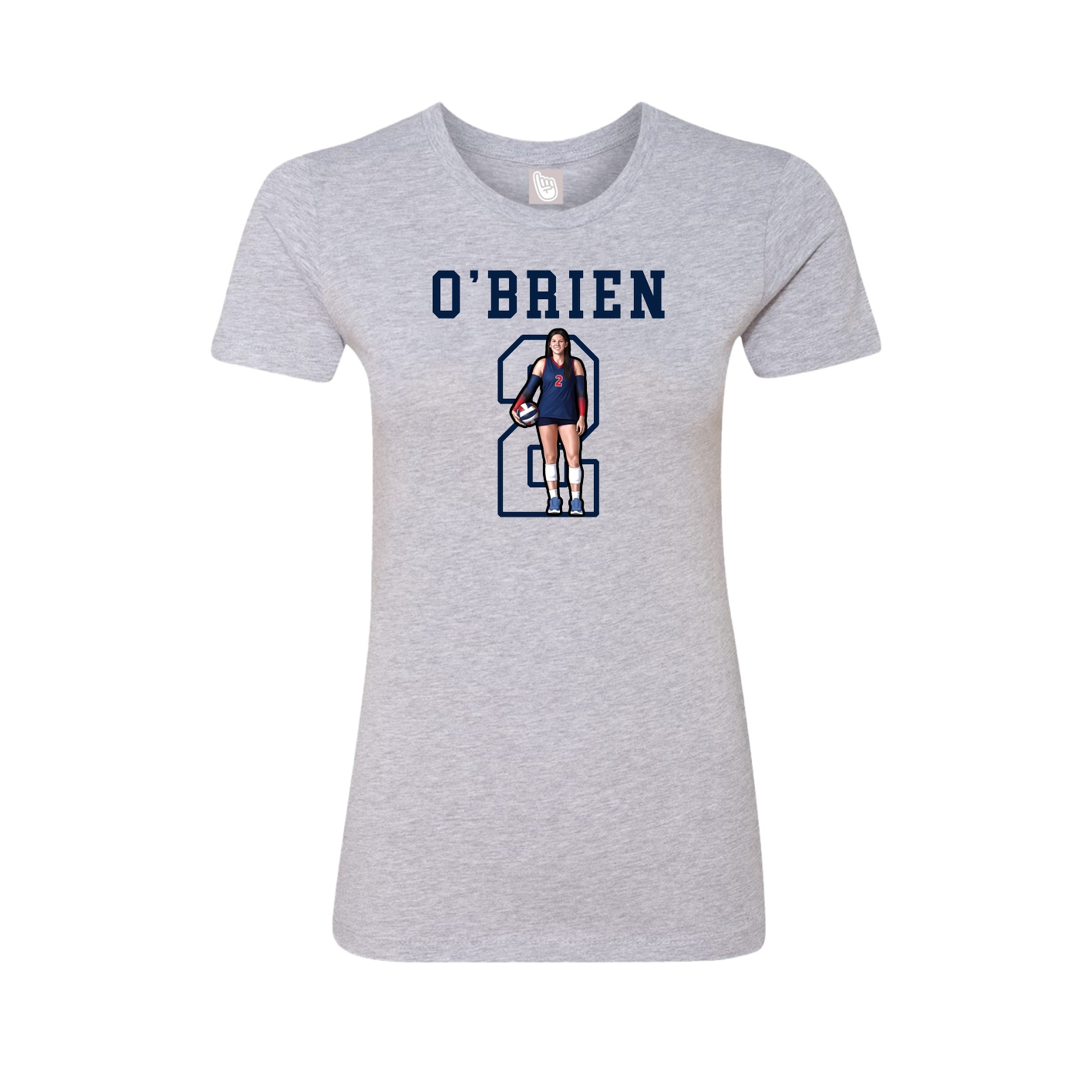 Fitted Women's Tee — Shirsey in Grey