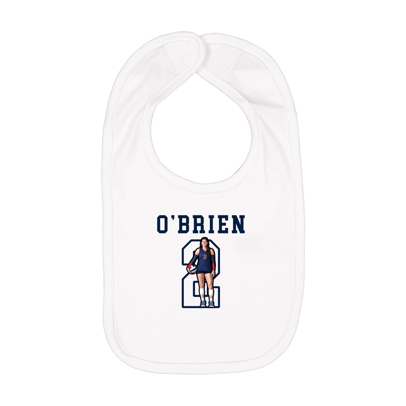 Infant Bib — Shirsey in White