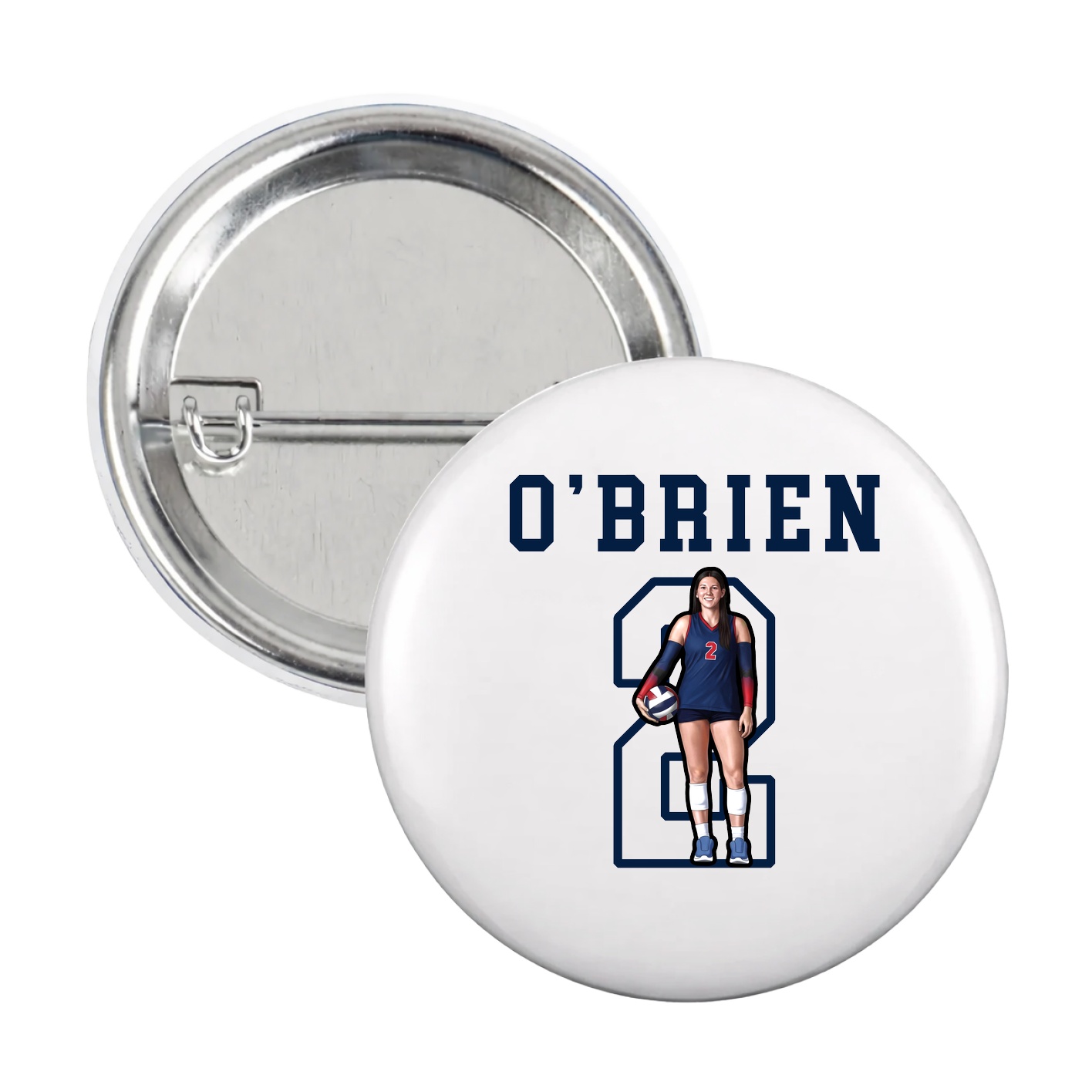Game Day Button — Shirsey in White