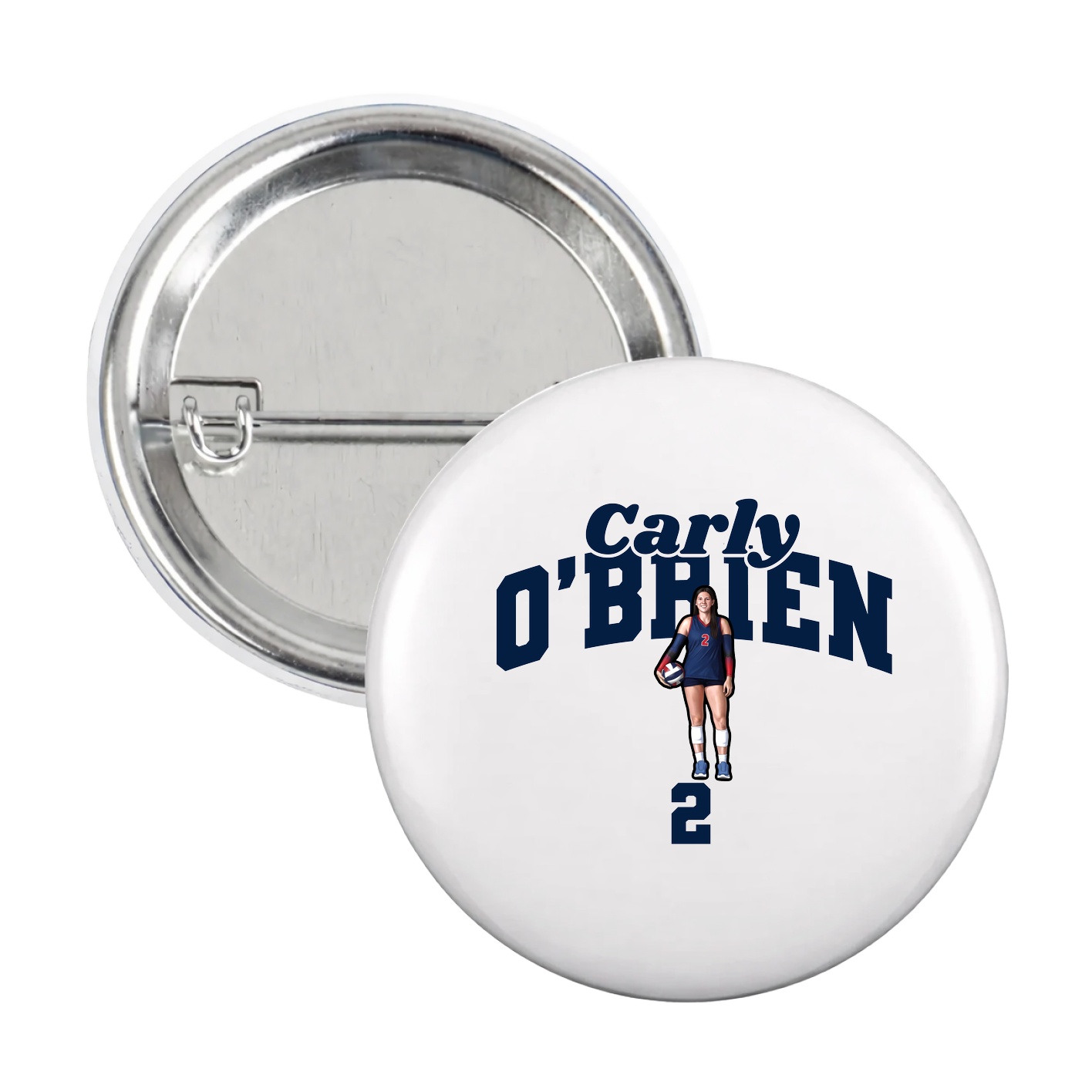 Game Day Button — Signature Arch in White