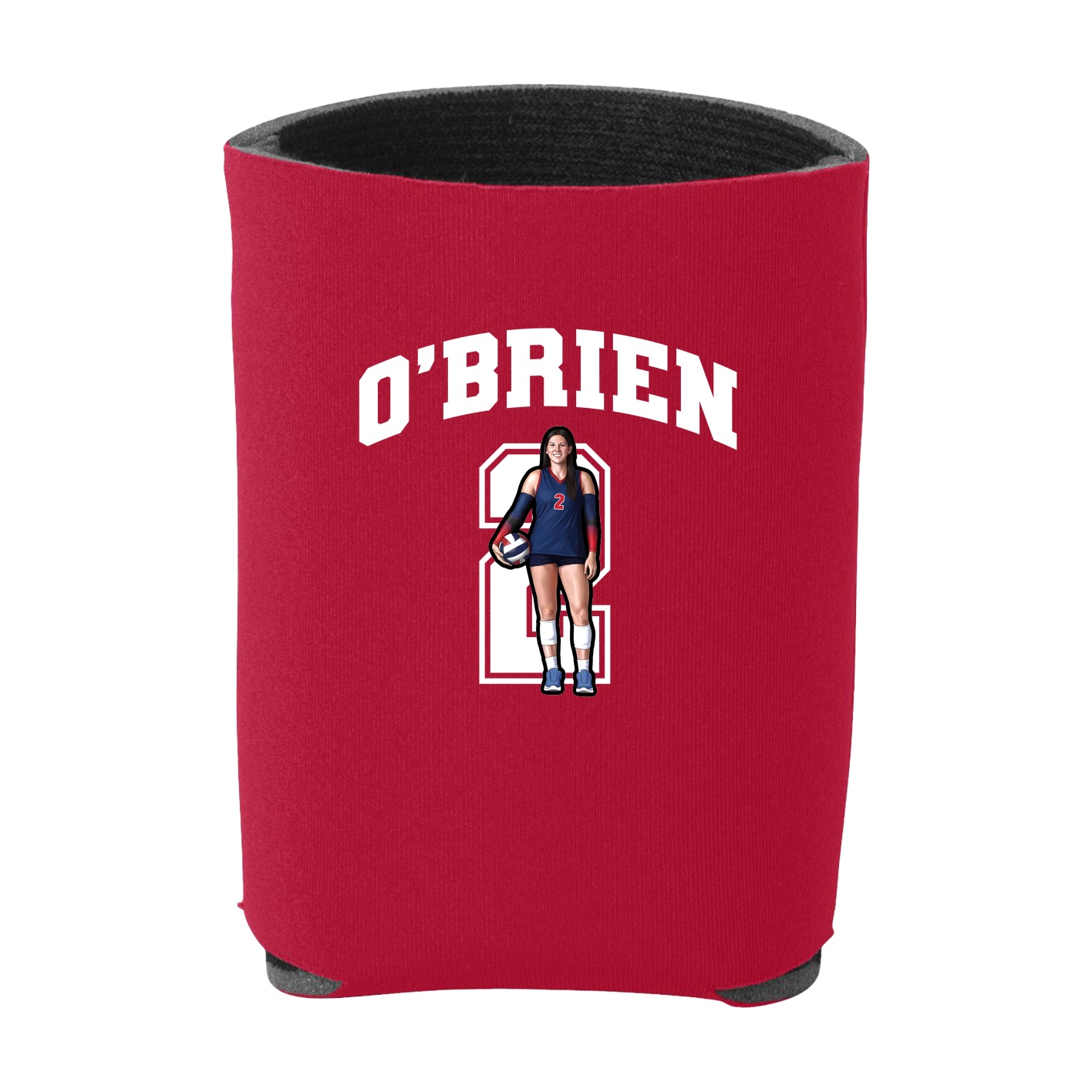 Can Holder — Number in Red