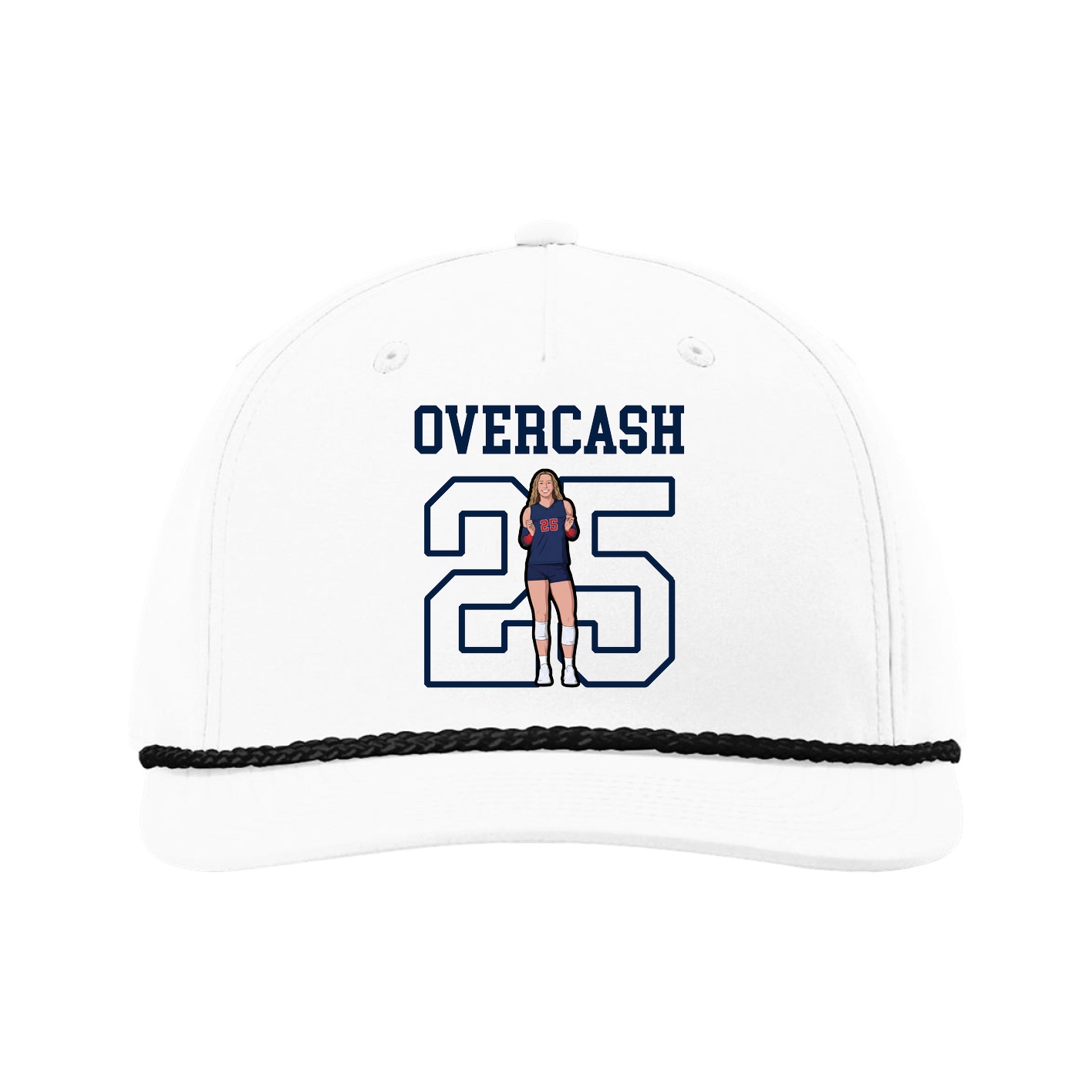 Five-Panel Classic Rope Cap — Shirsey in White