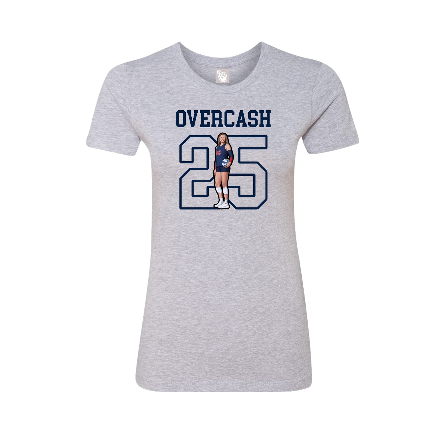 Fitted Women's Tee — Shirsey in Grey